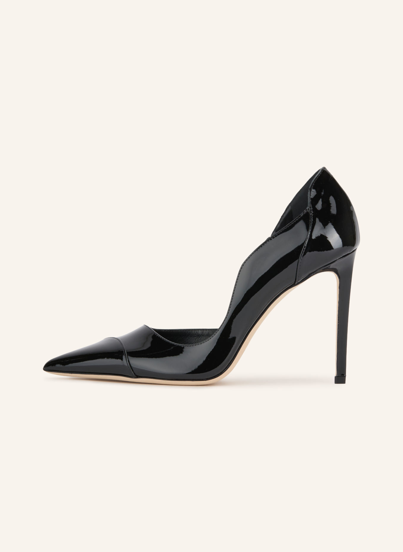 JIMMY CHOO Lakleren pumps BRIGITTE 100: ZWART
