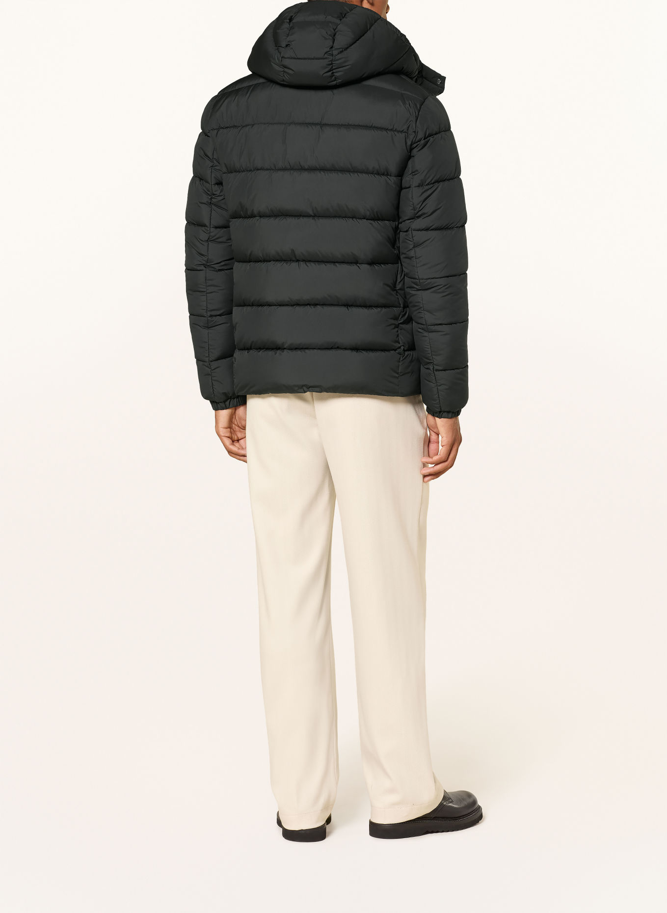 SAVE THE DUCK BORIS Quilted Jacket with Detachable Hood: BLACK