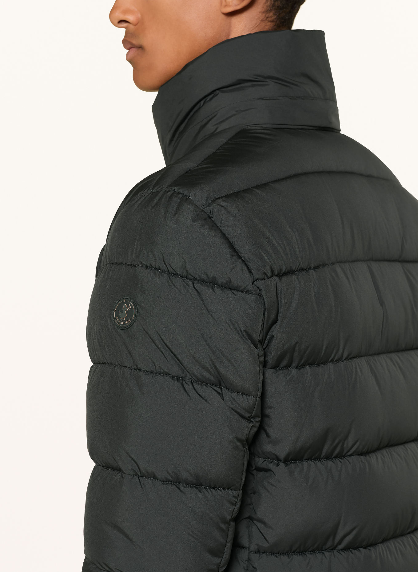 SAVE THE DUCK BORIS Quilted Jacket with Detachable Hood: BLACK
