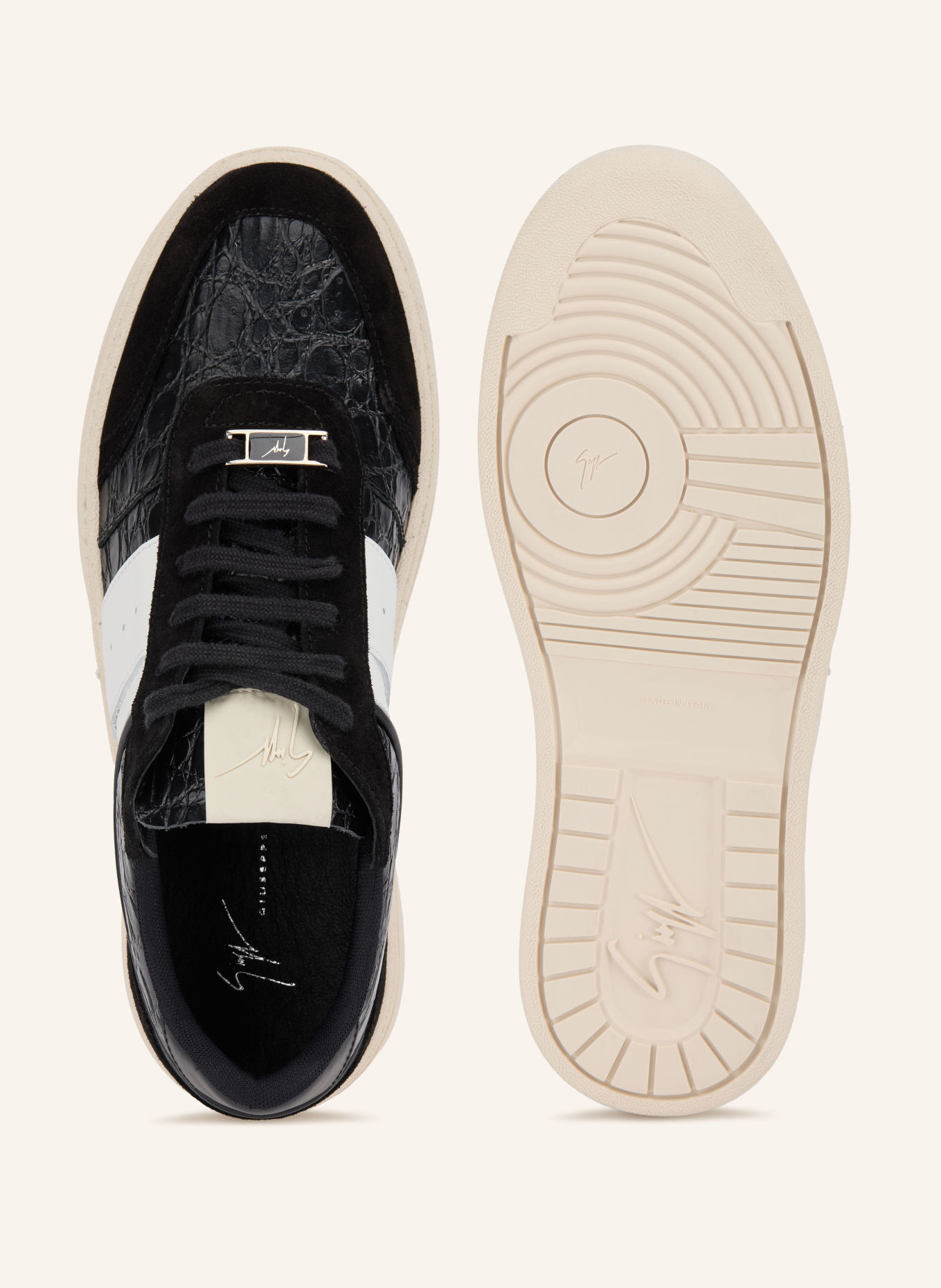 GIUSEPPE ZANOTTI DESIGN Sneakers: SORT / HVID