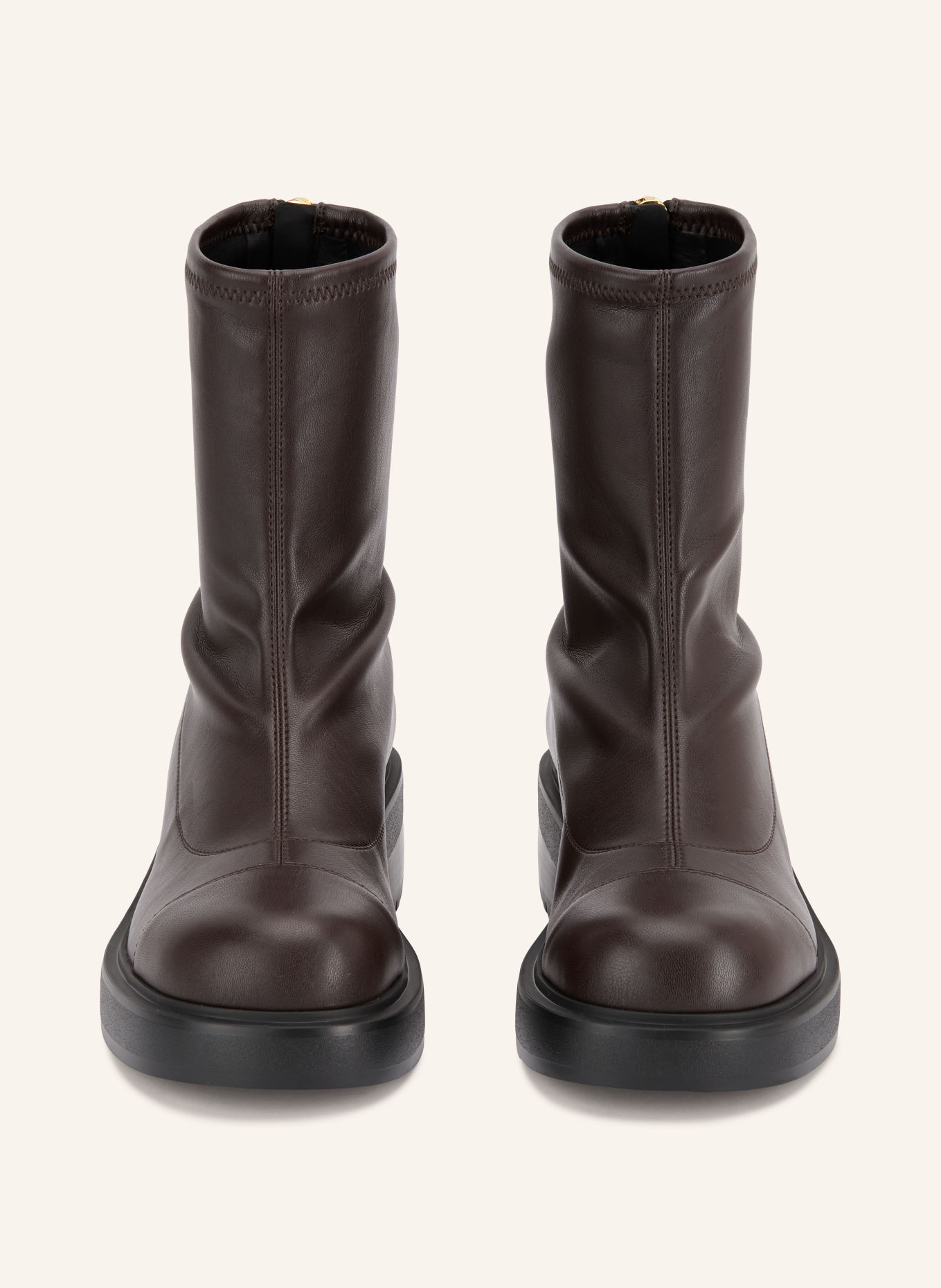 GIUSEPPE ZANOTTI DESIGN Botki JUNNEY: CIEMNOBRĄZOWY / ZŁOTY