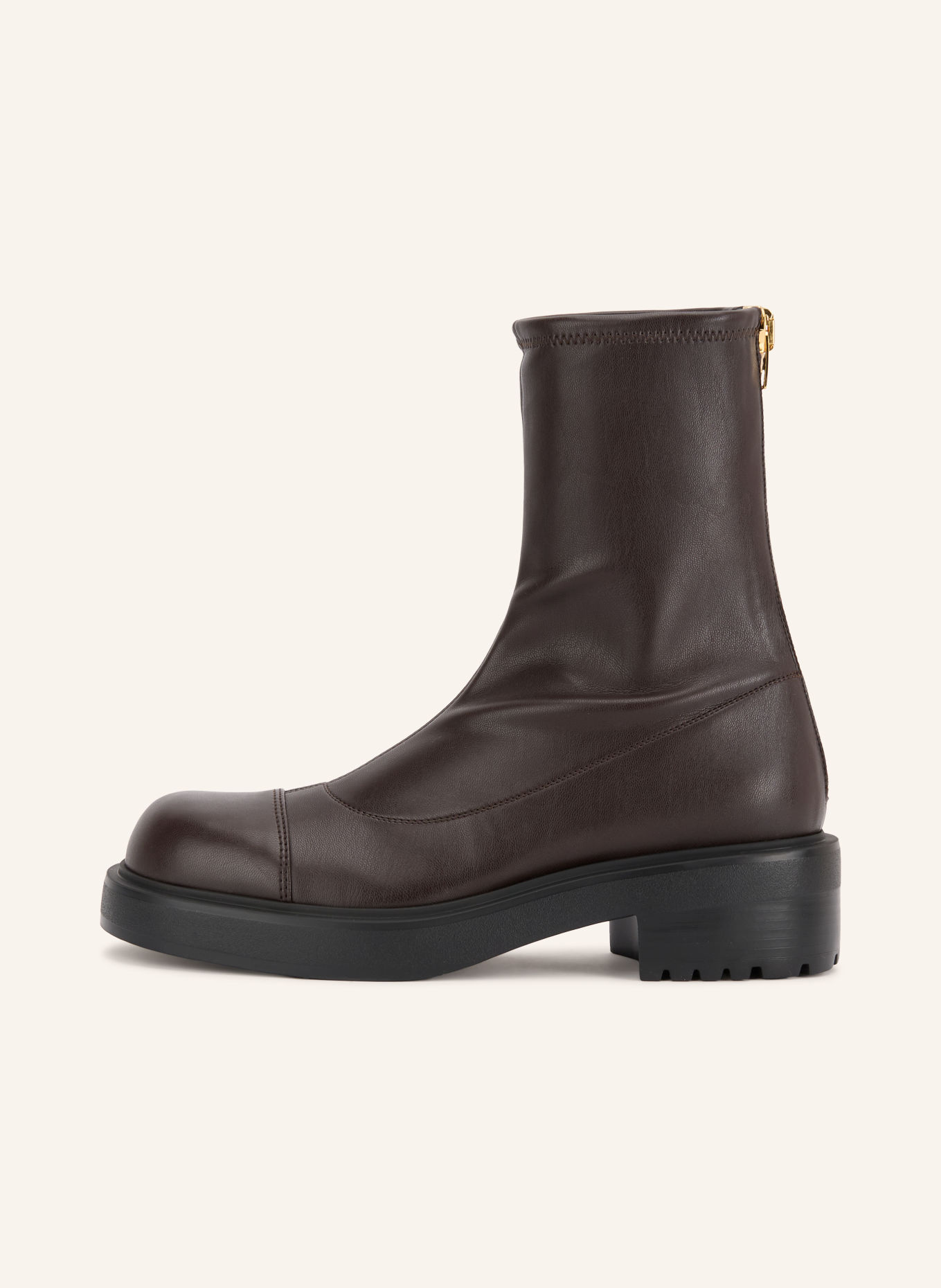 GIUSEPPE ZANOTTI DESIGN Botki JUNNEY: CIEMNOBRĄZOWY / ZŁOTY