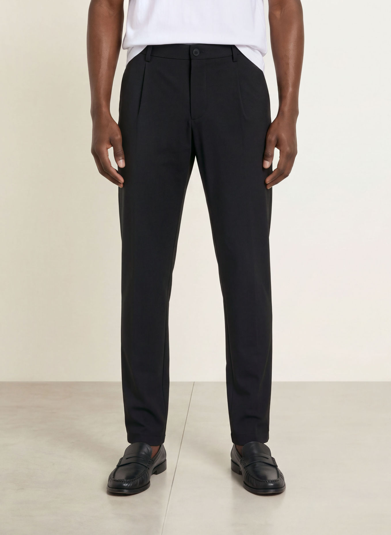 STRELLSON Anzughose LOIS4 Relaxed Fit aus Jersey: 001 Black 001