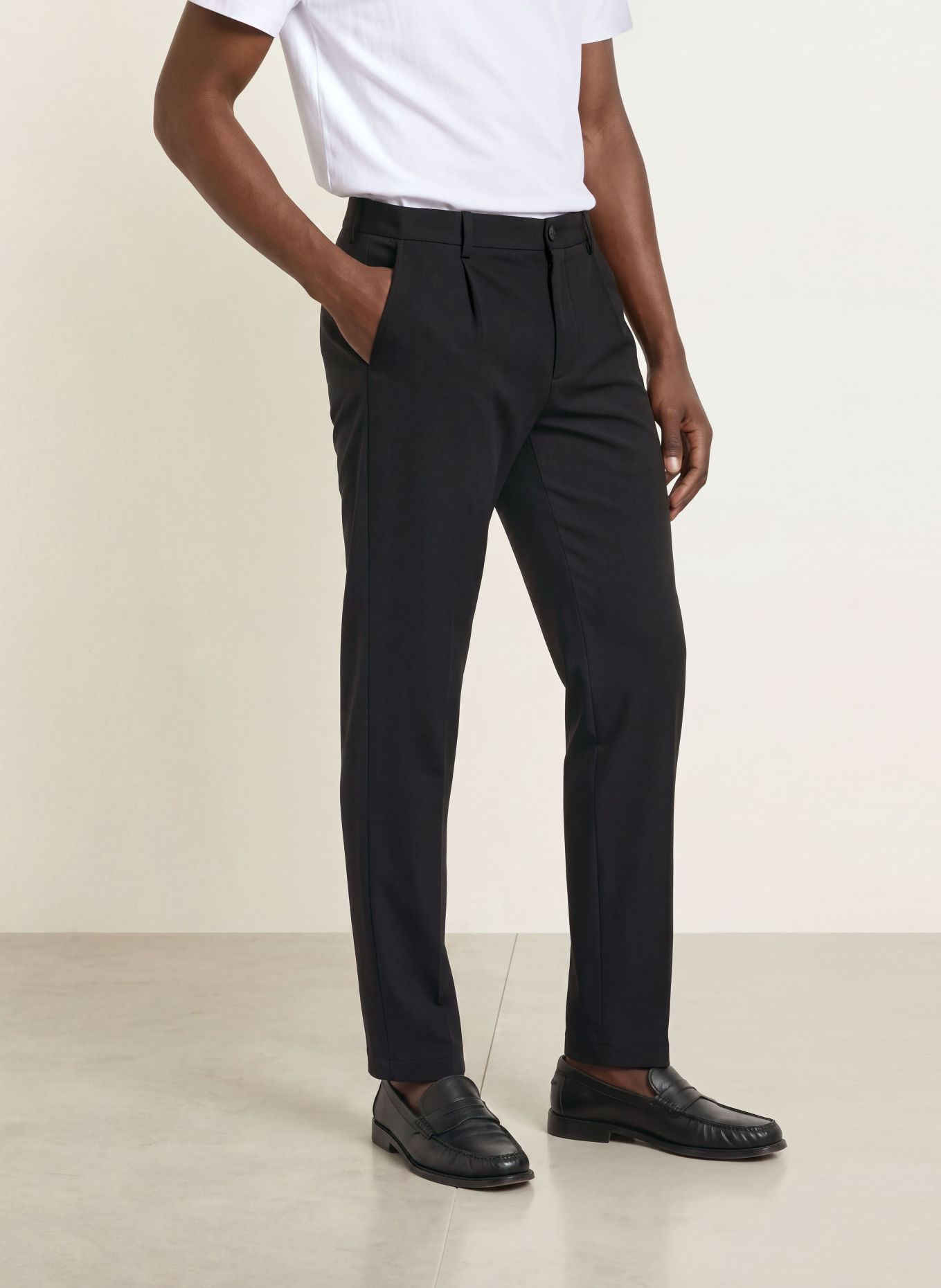 STRELLSON Anzughose LOIS4 Relaxed Fit aus Jersey: 001 Black 001