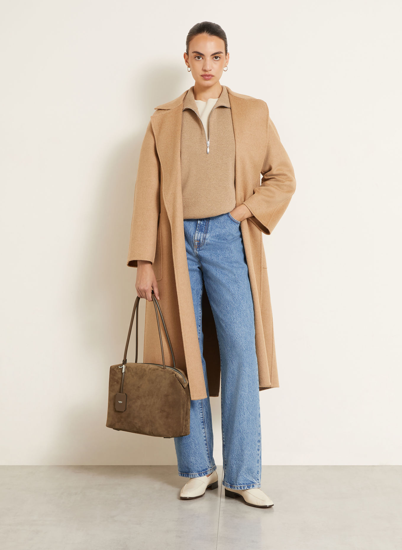 Max Mara Handväska HOLDALLGLIDE: BRUN