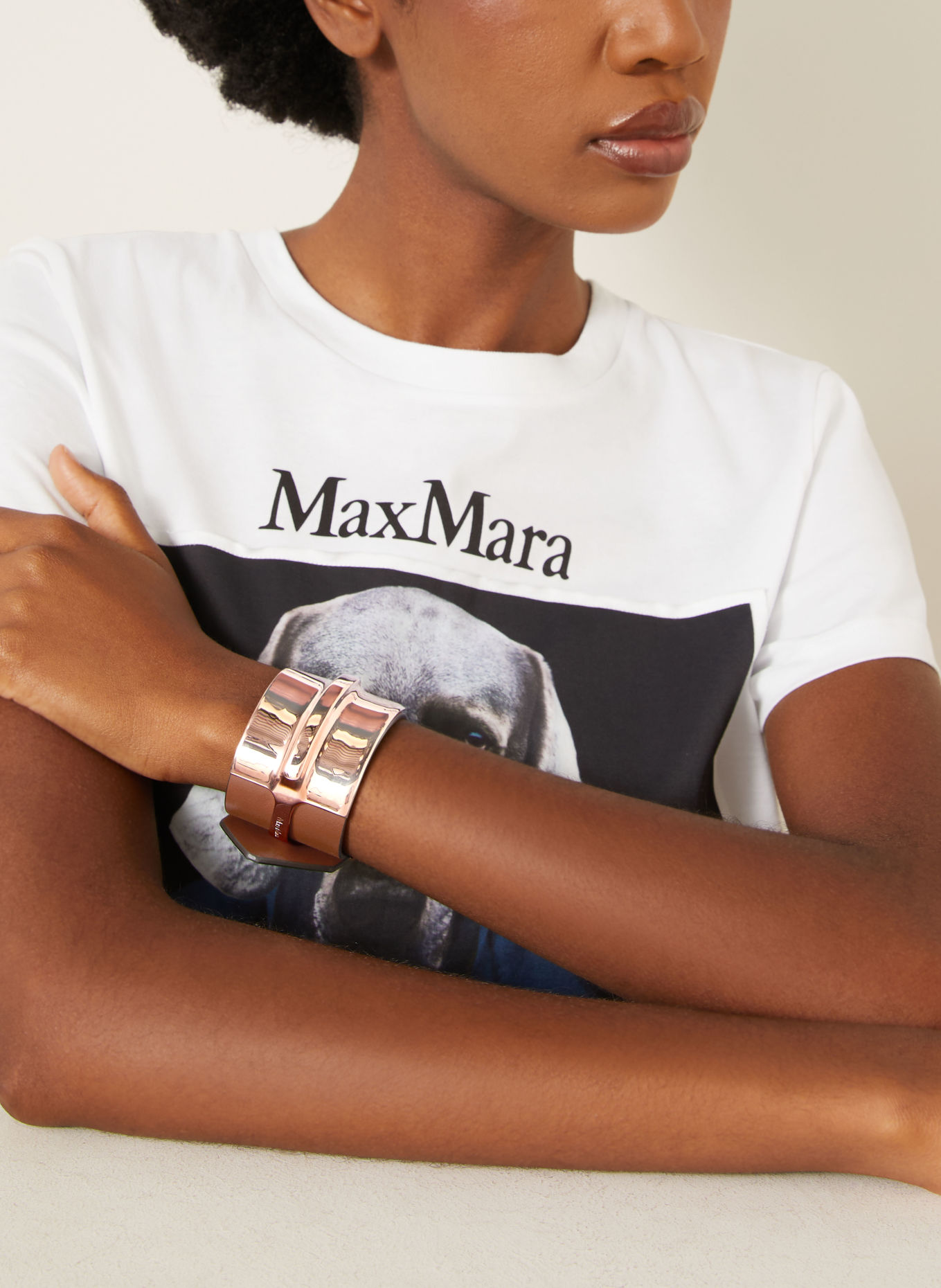 Max Mara TAVOLA Bracelet: BROWN / GOLD