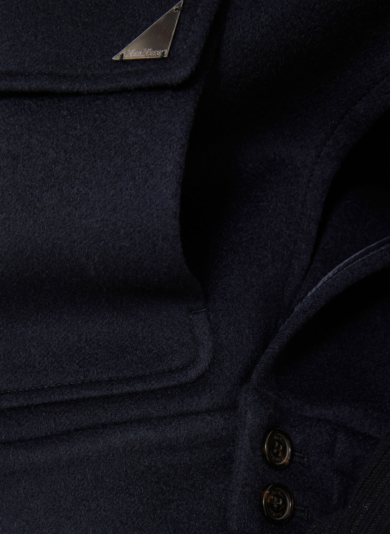 Max Mara Kasjmier-Cape DREAM: DONKERBLAUW