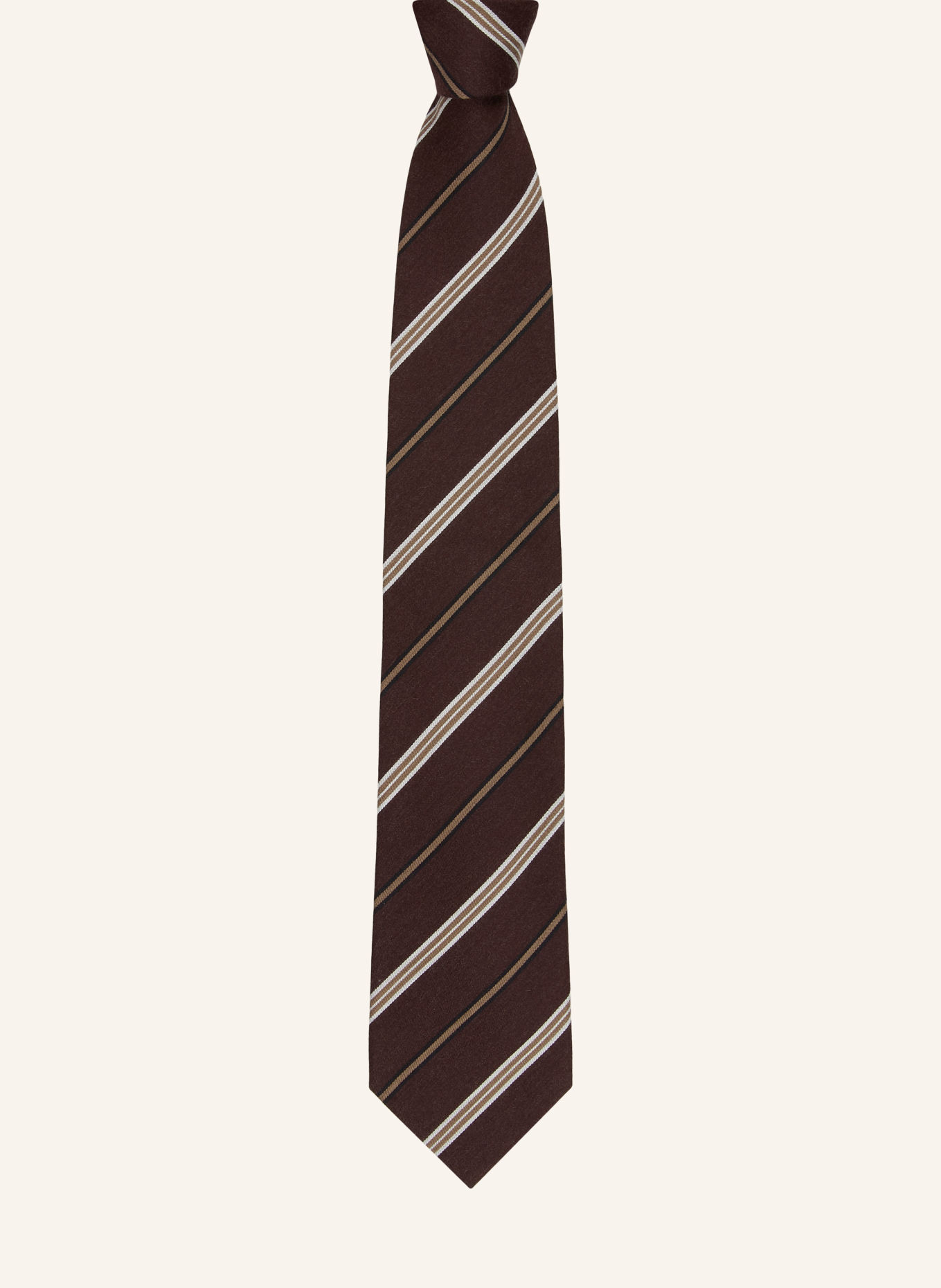 OLYMP SIGNATURE Cravată: MARO ÎNCHIS / BEJ / ALB
