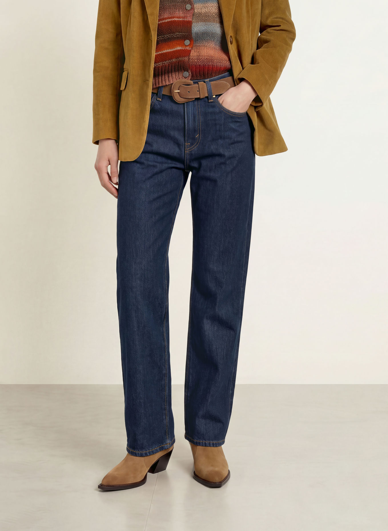 Levi's® Rovné džíny EASY DAD: 19 Dark Indigo - Flat Finish