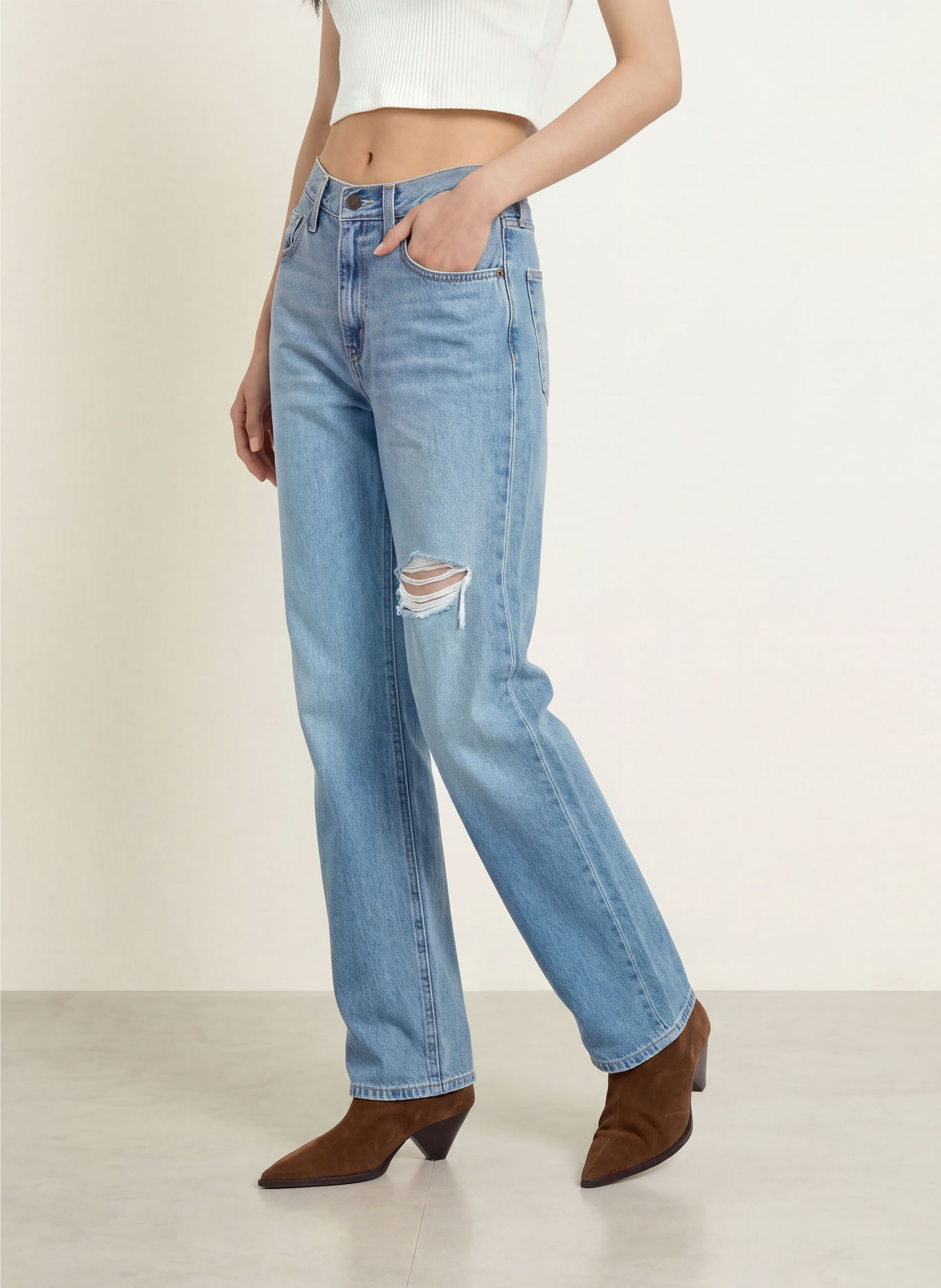 Levi's® Straight jeans EASY DAD: 18 Med Indigo - Worn In