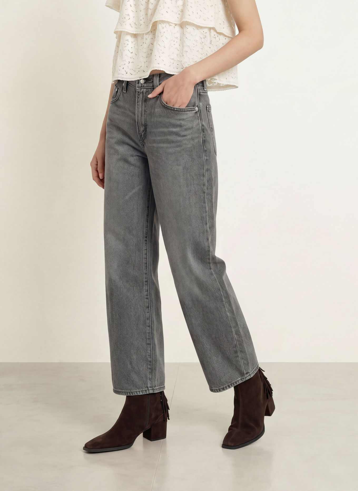 Levi's® Barrel-leg jeans: 02 Med Indigo - Worn In
