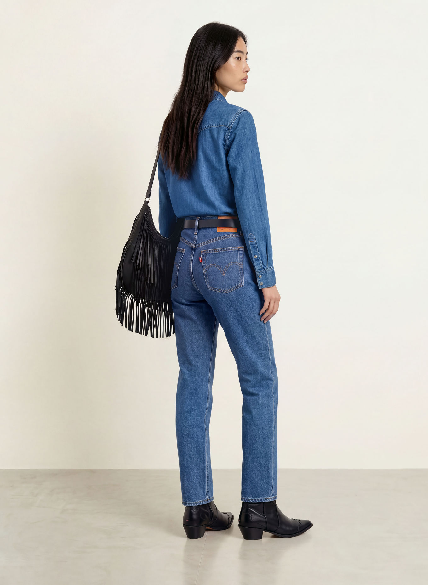 Levi's® Bluzka jeansowa HERITAGE WESTERN: NIEBIESKI