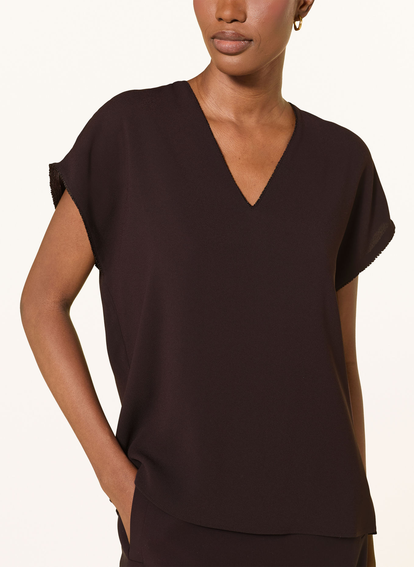 windsor. Blouse: DARK BROWN