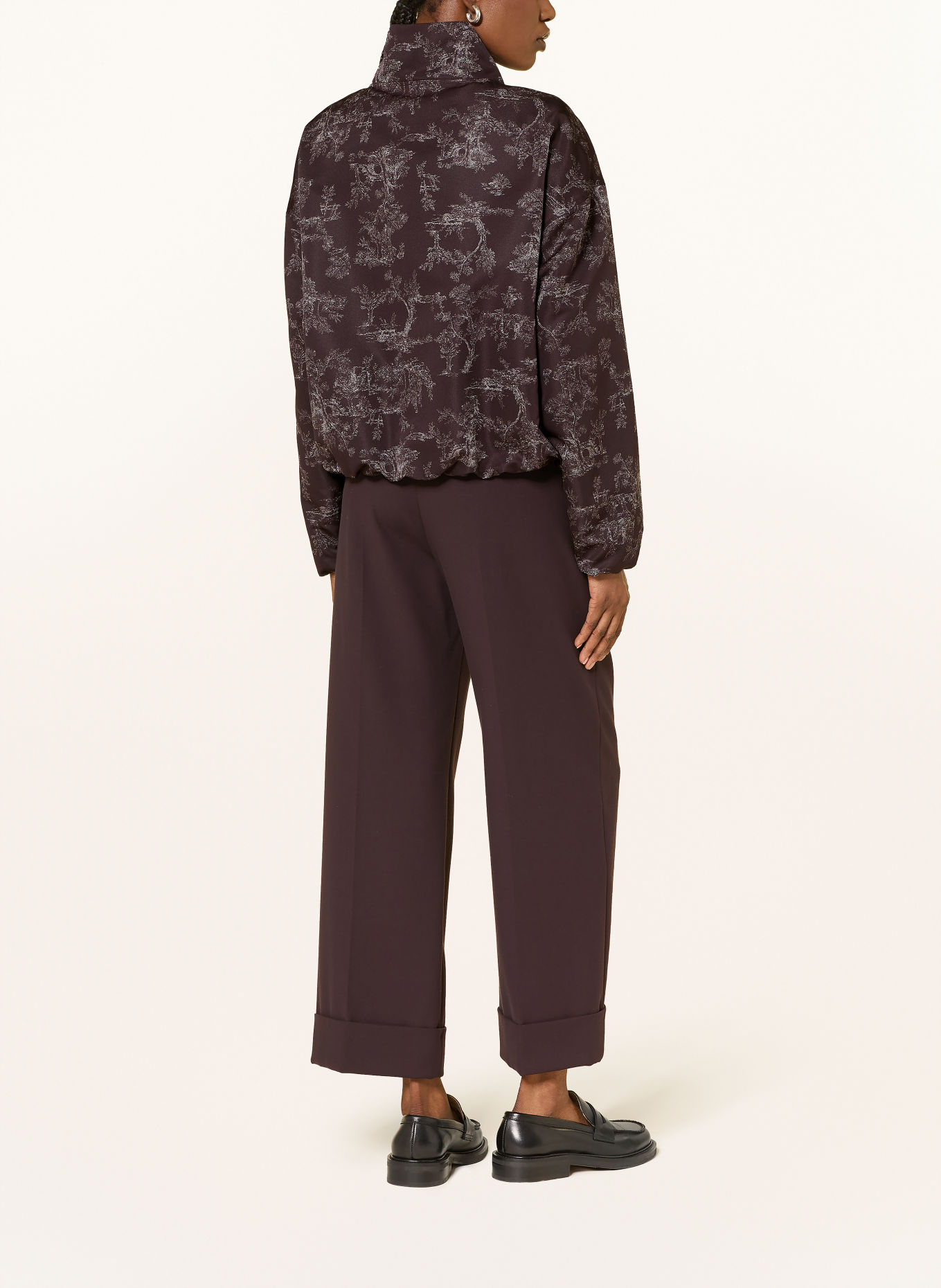 windsor. Blouson: ROUGE FONCÉ / GRIS CLAIR