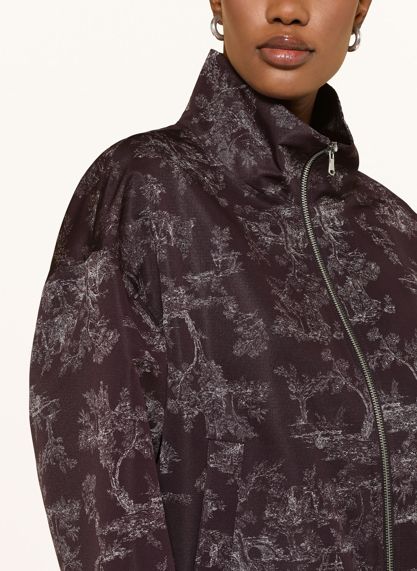 windsor. Blouson: ROUGE FONCÉ / GRIS CLAIR