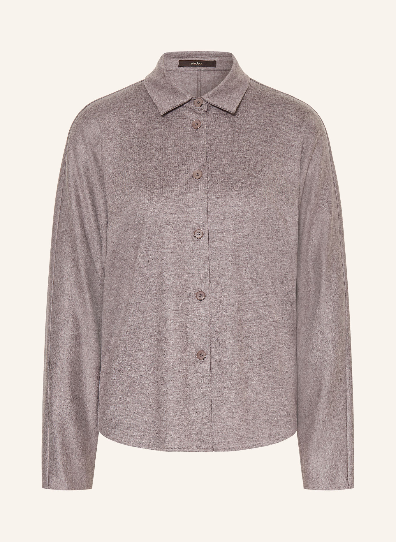 windsor. Overhemdblouse van jersey: LICHTPAARS