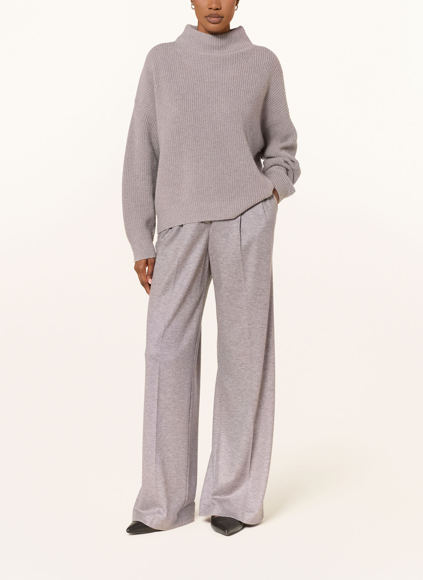 windsor. Jersey wide-leg trousers: LIGHT PURPLE