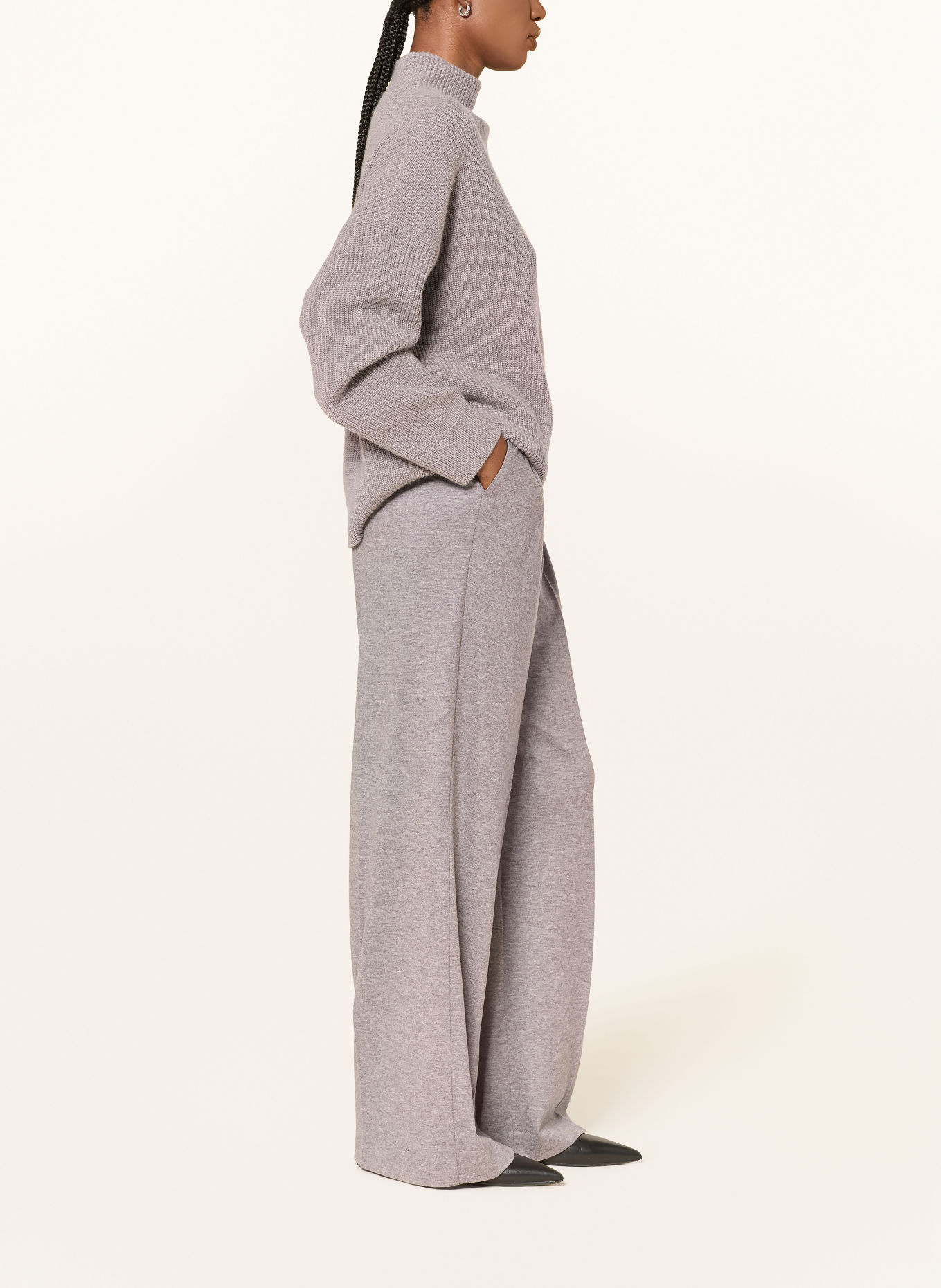 windsor. Jersey wide-leg trousers: LIGHT PURPLE