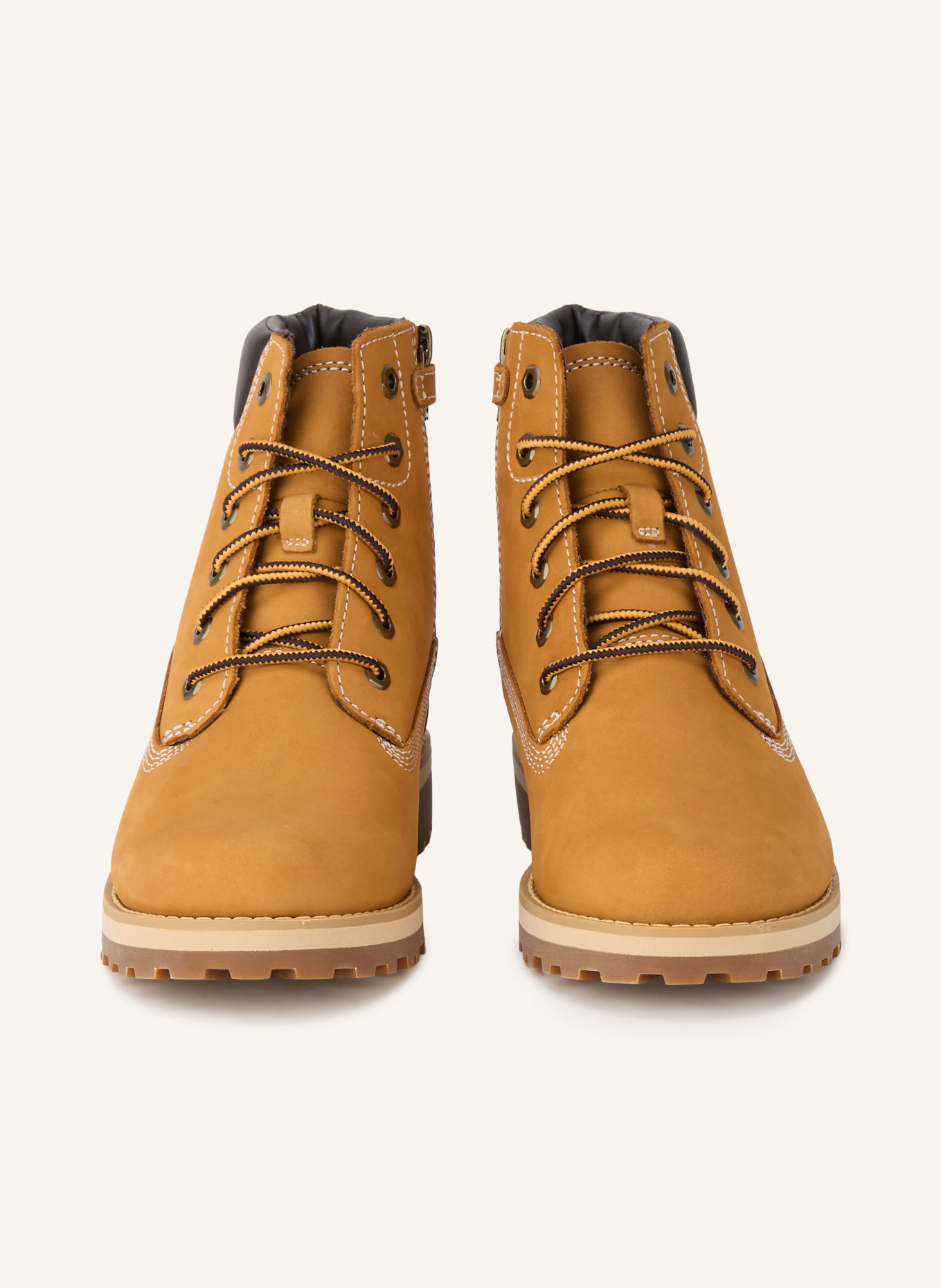 Timberland COURMA KID Lace-up boots: COGNAC / DARK BROWN