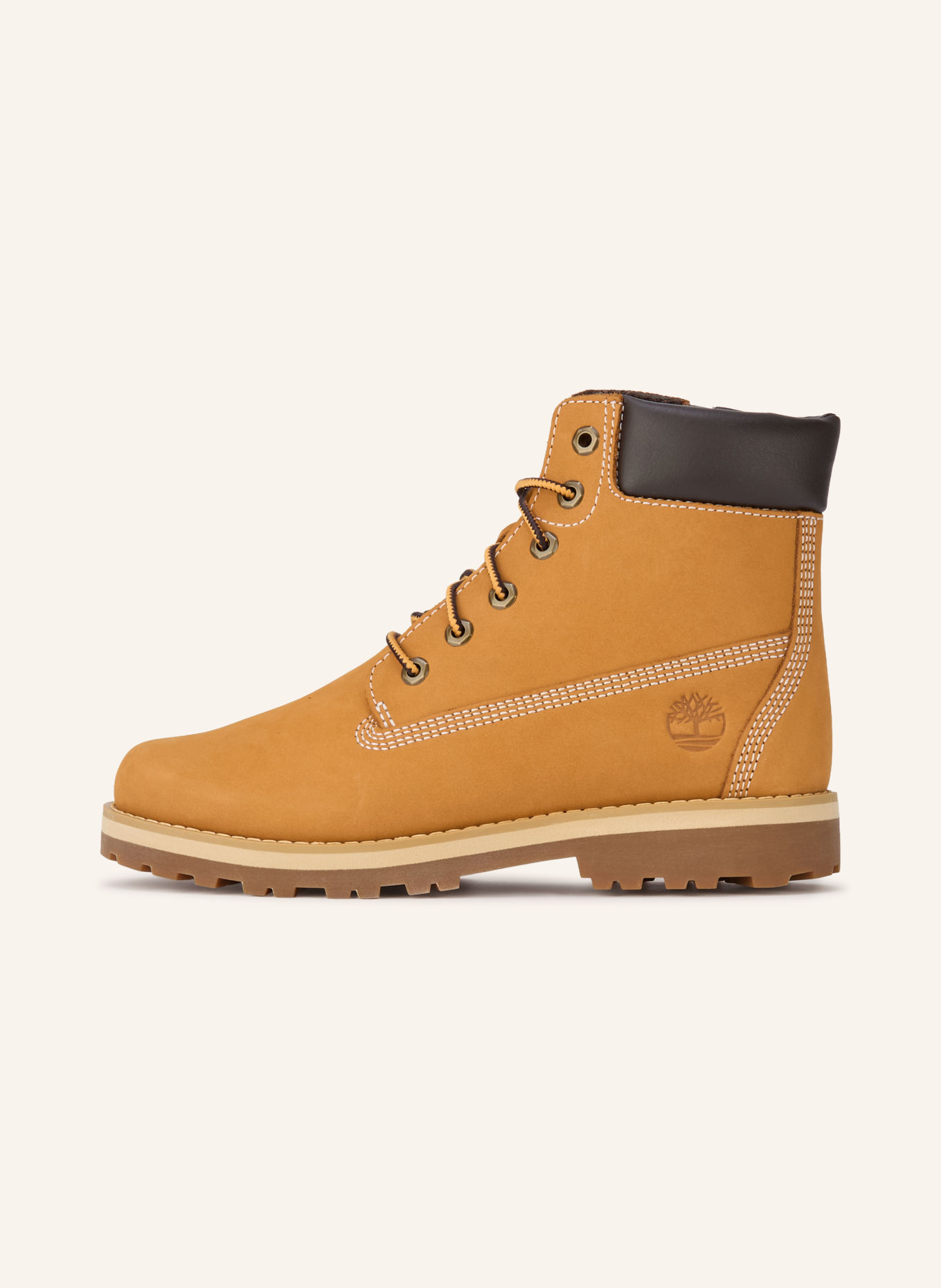 Timberland COURMA KID Lace-up boots: COGNAC / DARK BROWN