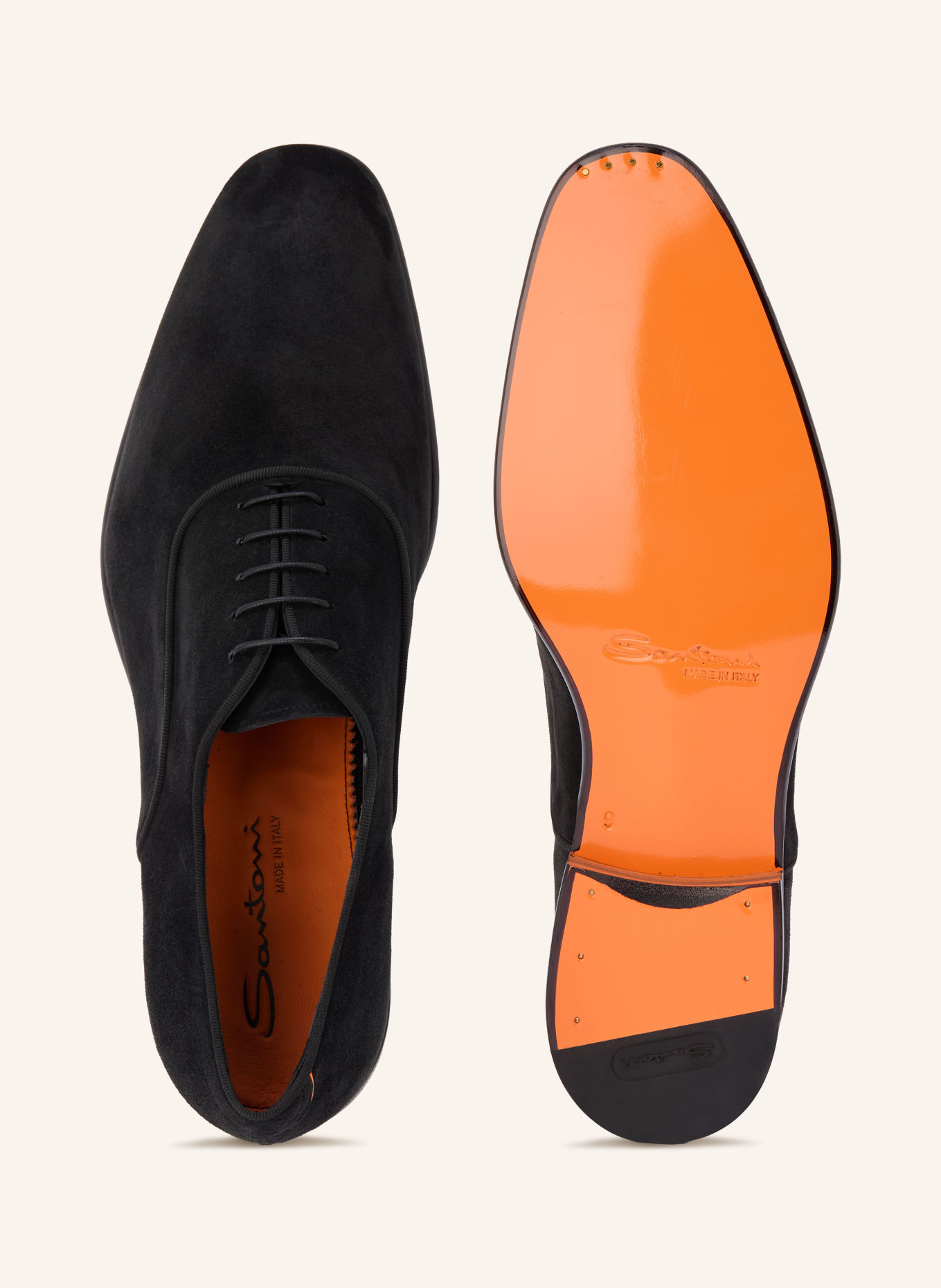 Santoni Veterschoenen GREGOR: ZWART