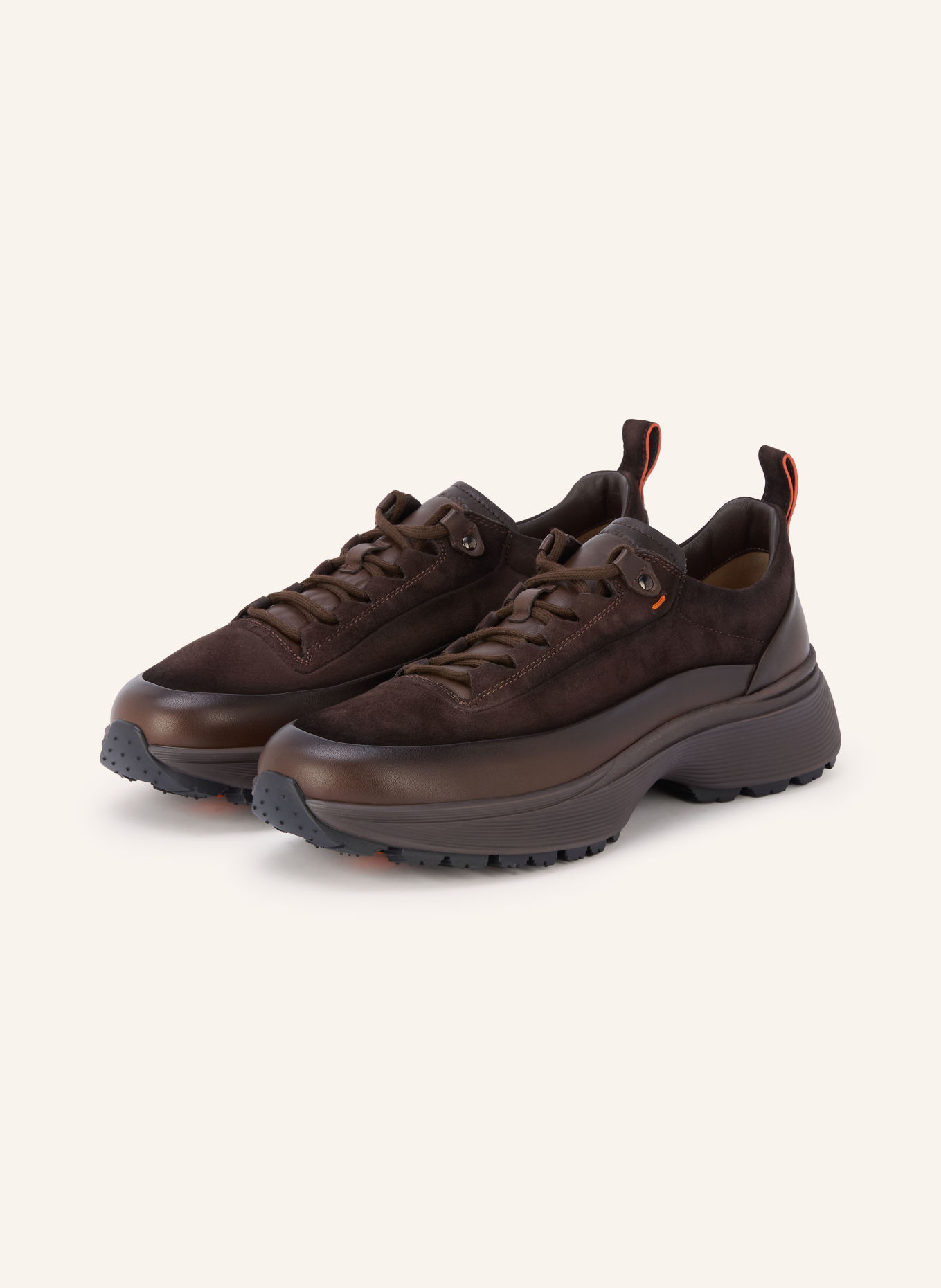 Santoni Sneakers EASY BOUNCE: MARRON FONCÉ