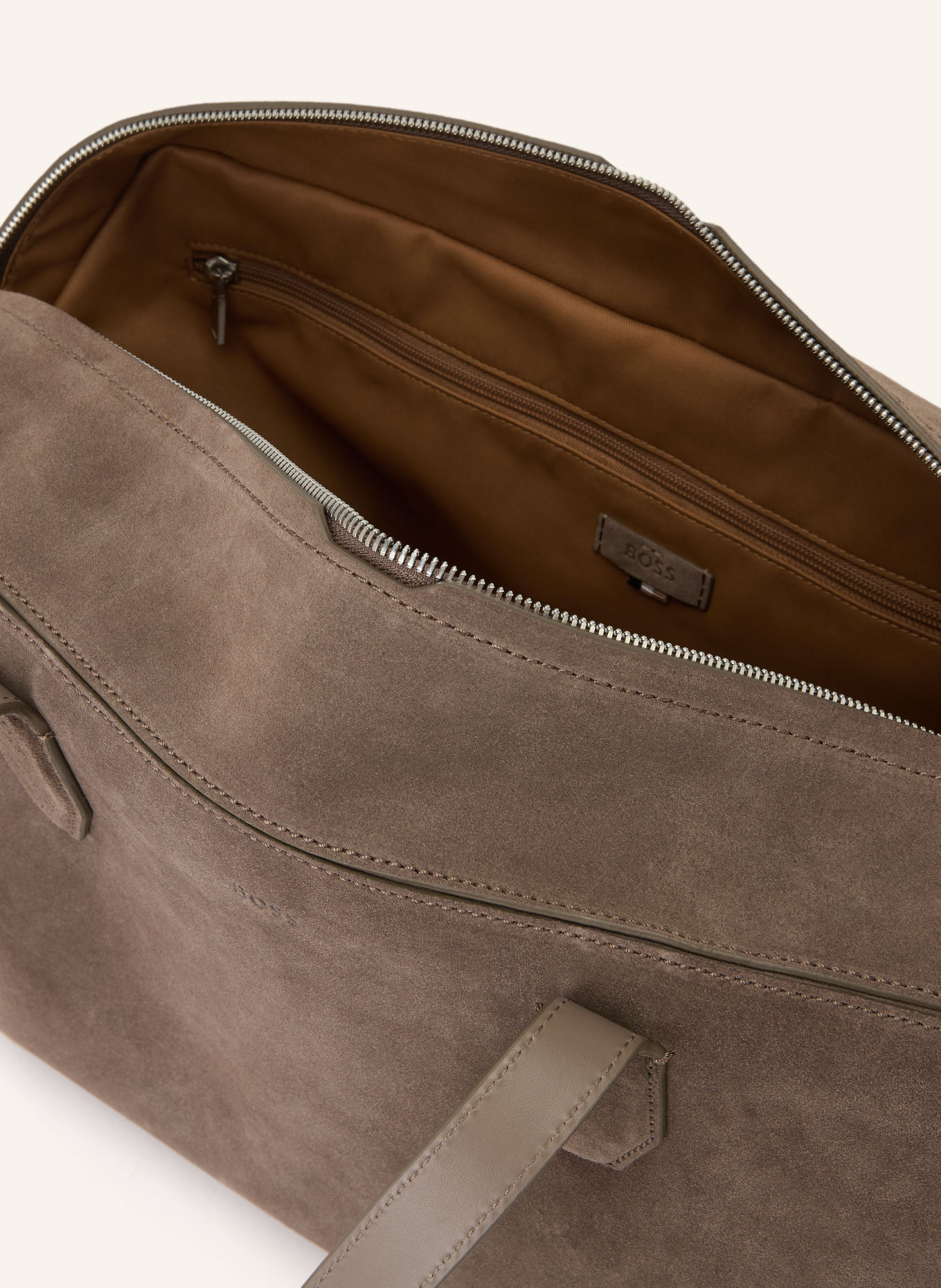 BOSS Sac de voyage AXELL: BEIGE / ARGENT