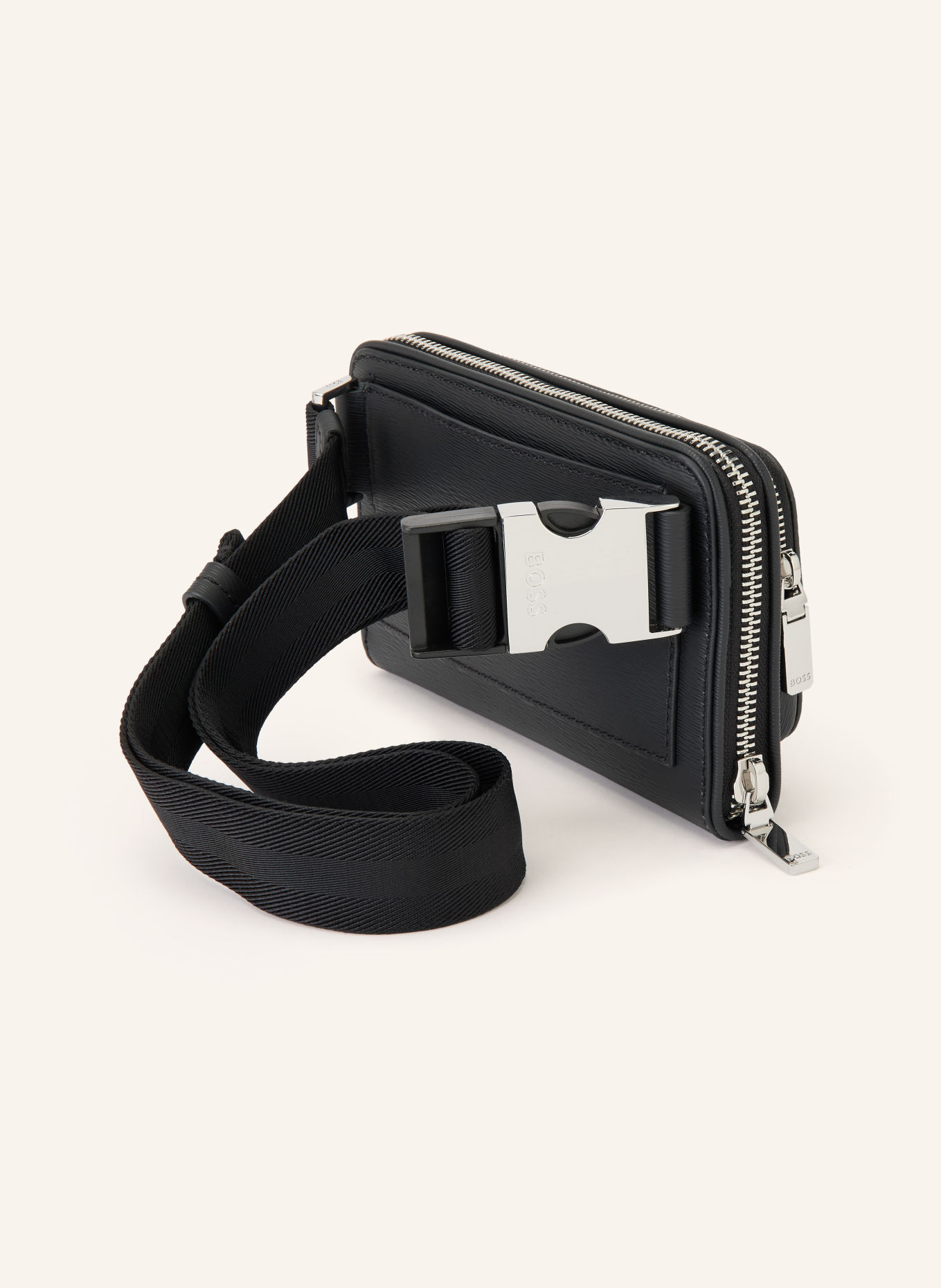 BOSS Belt bag NEW CROSSTOWN: BLACK / SILVER