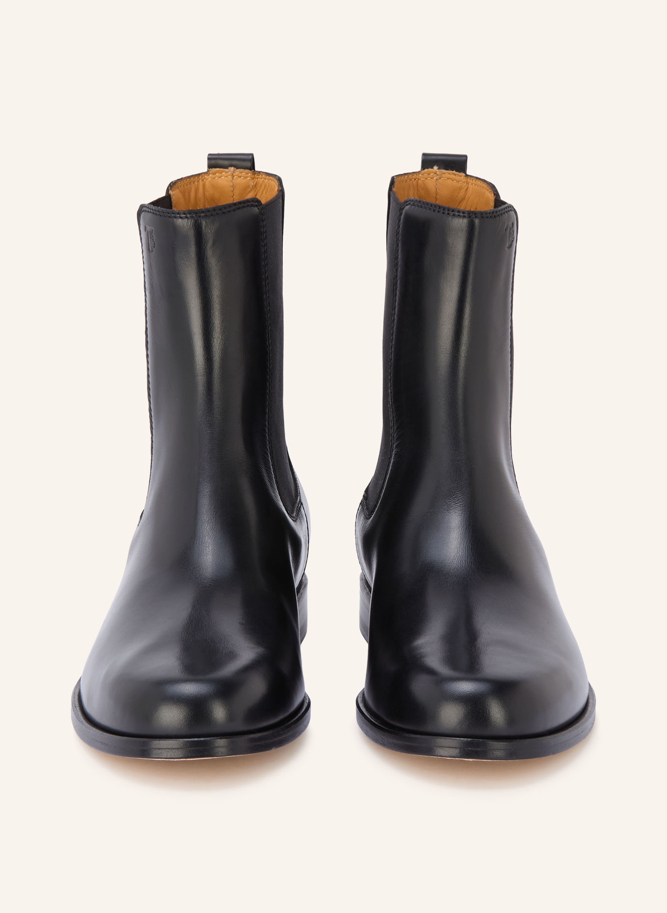 TOD'S Chelsea boots with studs: BLACK