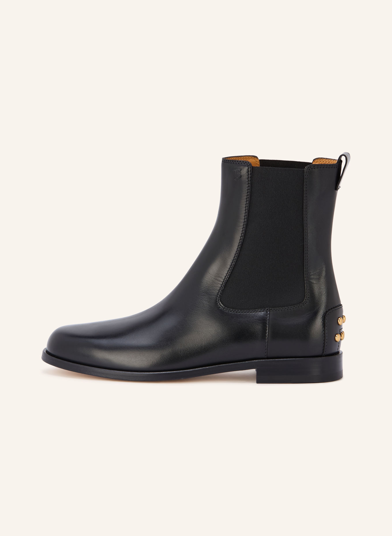 TOD'S Chelsea boots with studs: BLACK