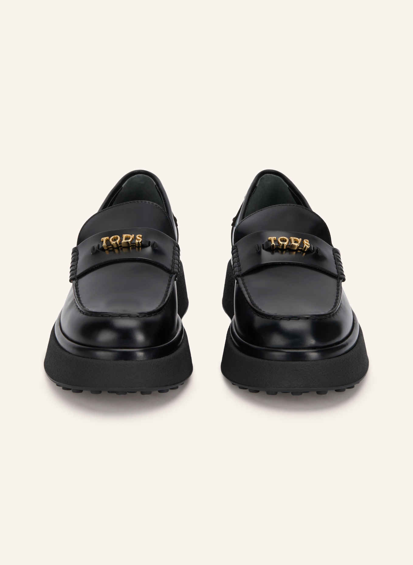 TOD'S Mokasíny: ČERNÁ / ZLATÁ