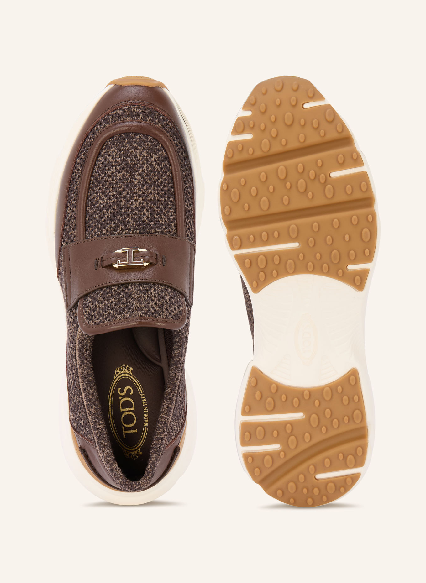 TOD'S Slip-on-sneakers: BRUN / BEIGE