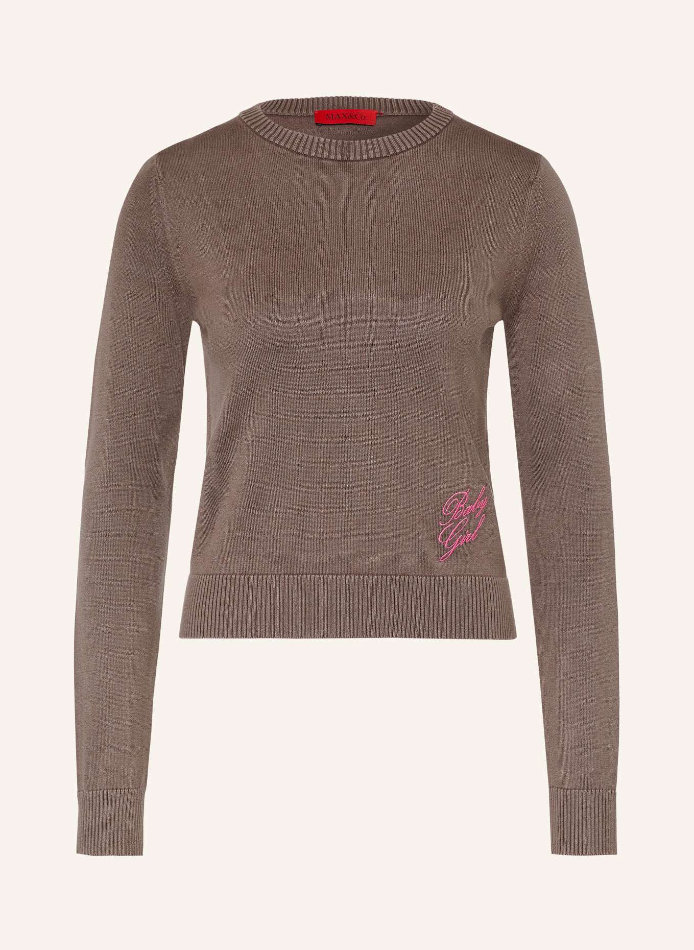 MAX & Co. Pullover COMMA: BRAUN