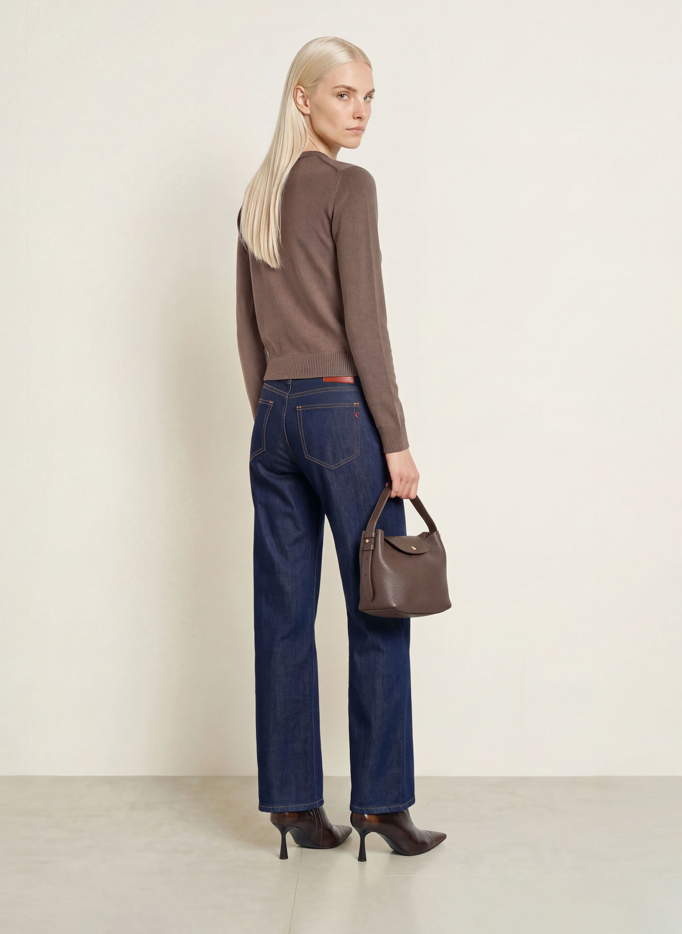 MAX & Co. Pullover COMMA: BRAUN