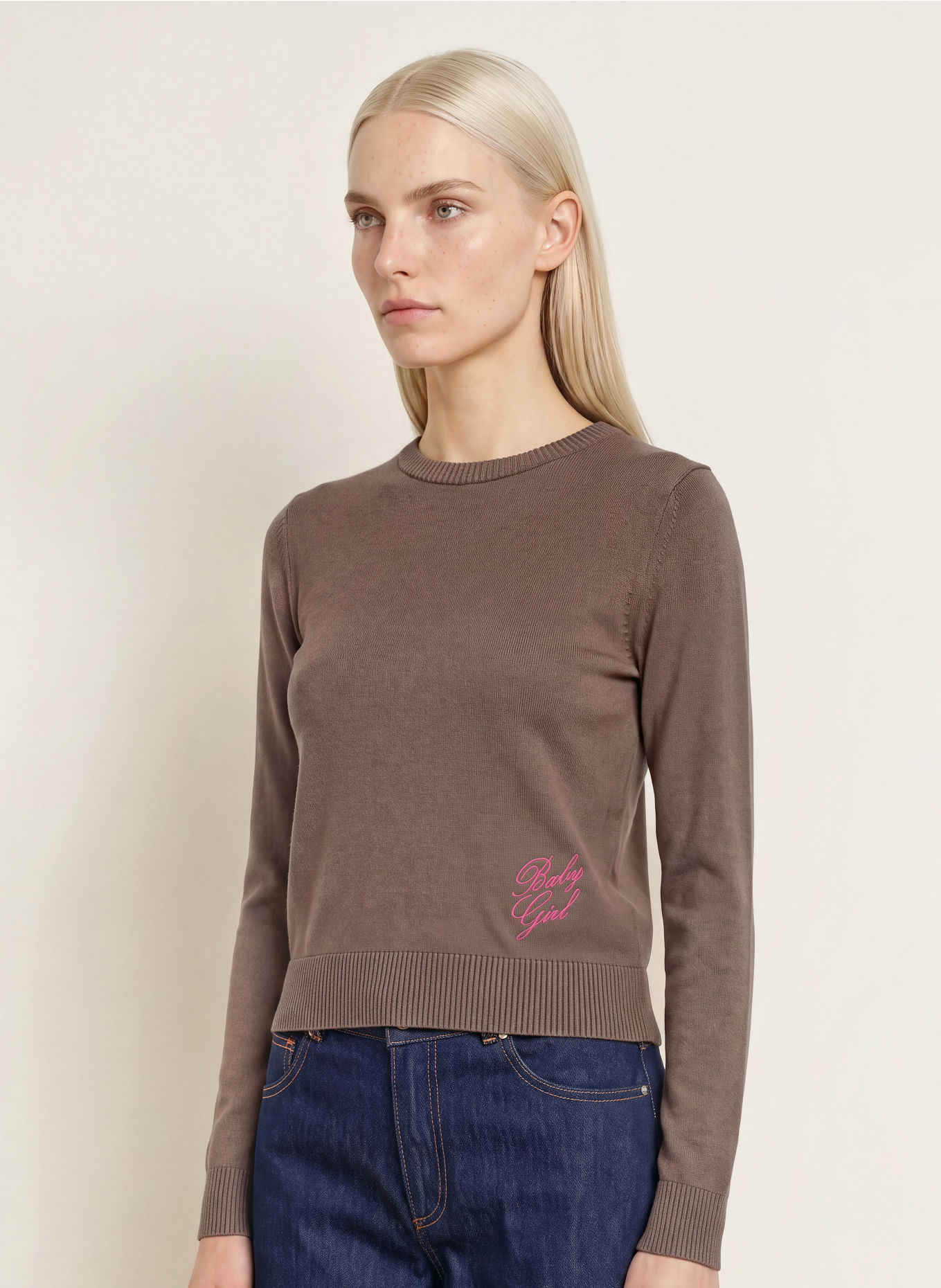 MAX & Co. Pullover COMMA: BRAUN