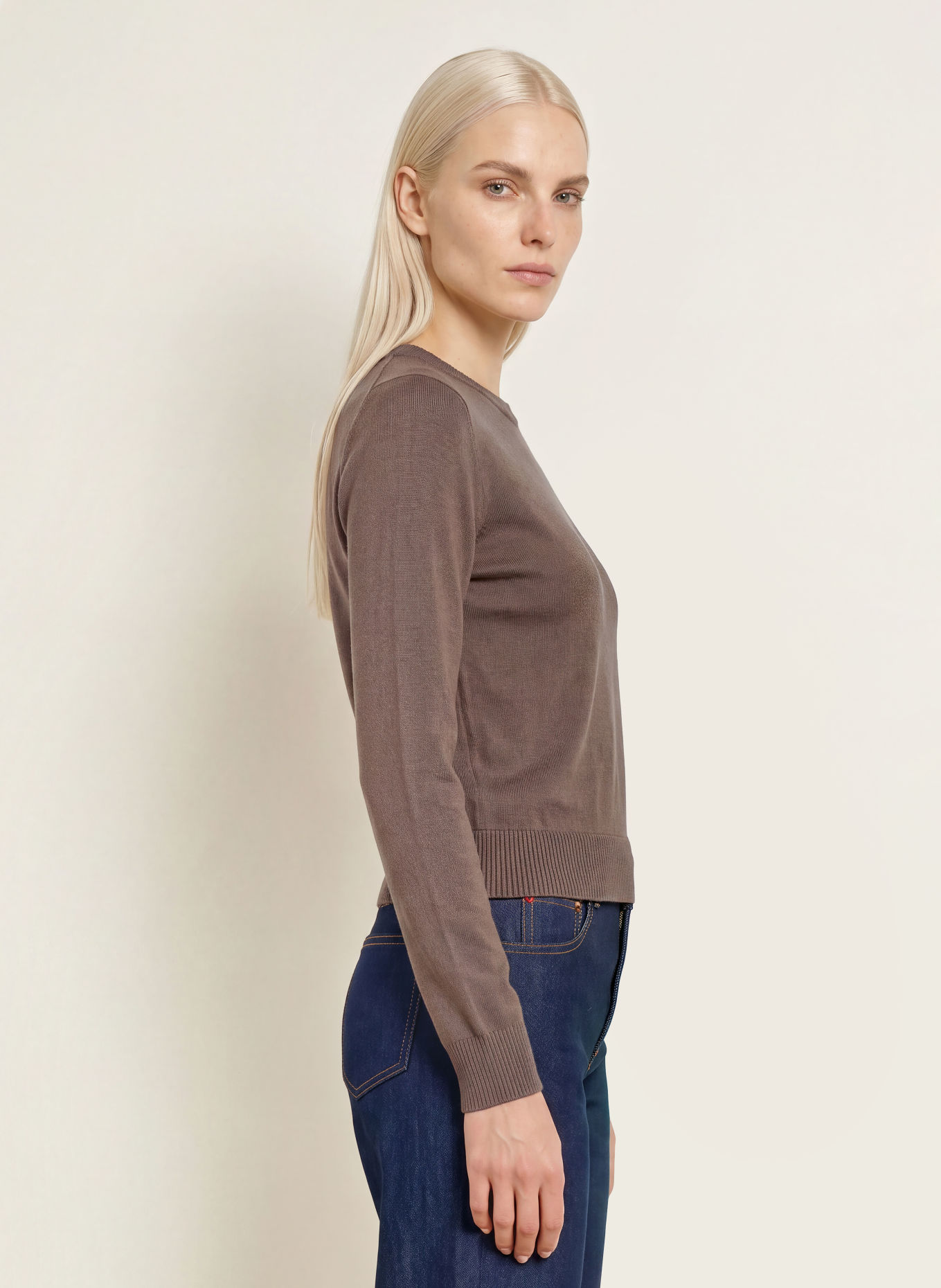 MAX & Co. Pullover COMMA: BRAUN