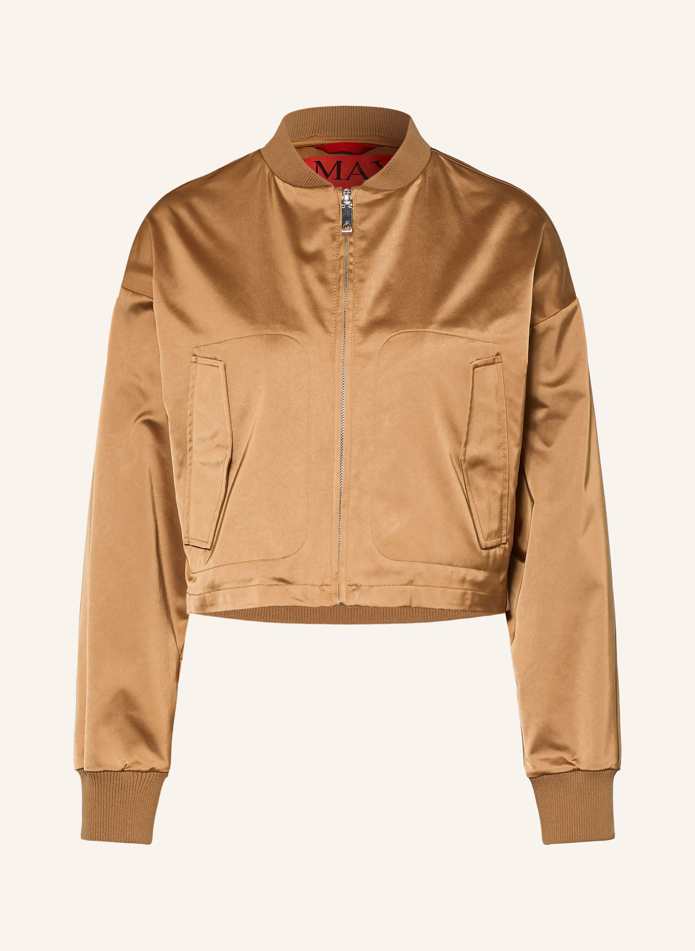 MAX & Co. Satijnen blouson SVELTO: COGNAC