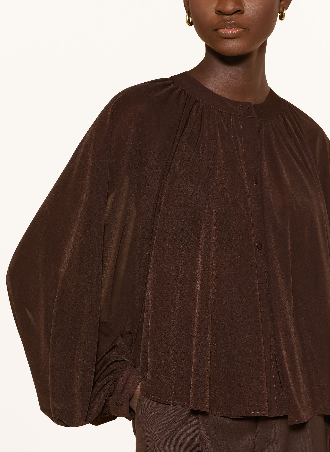 MAX & Co. Blouse GHIGLIA: MARRON FONCÉ