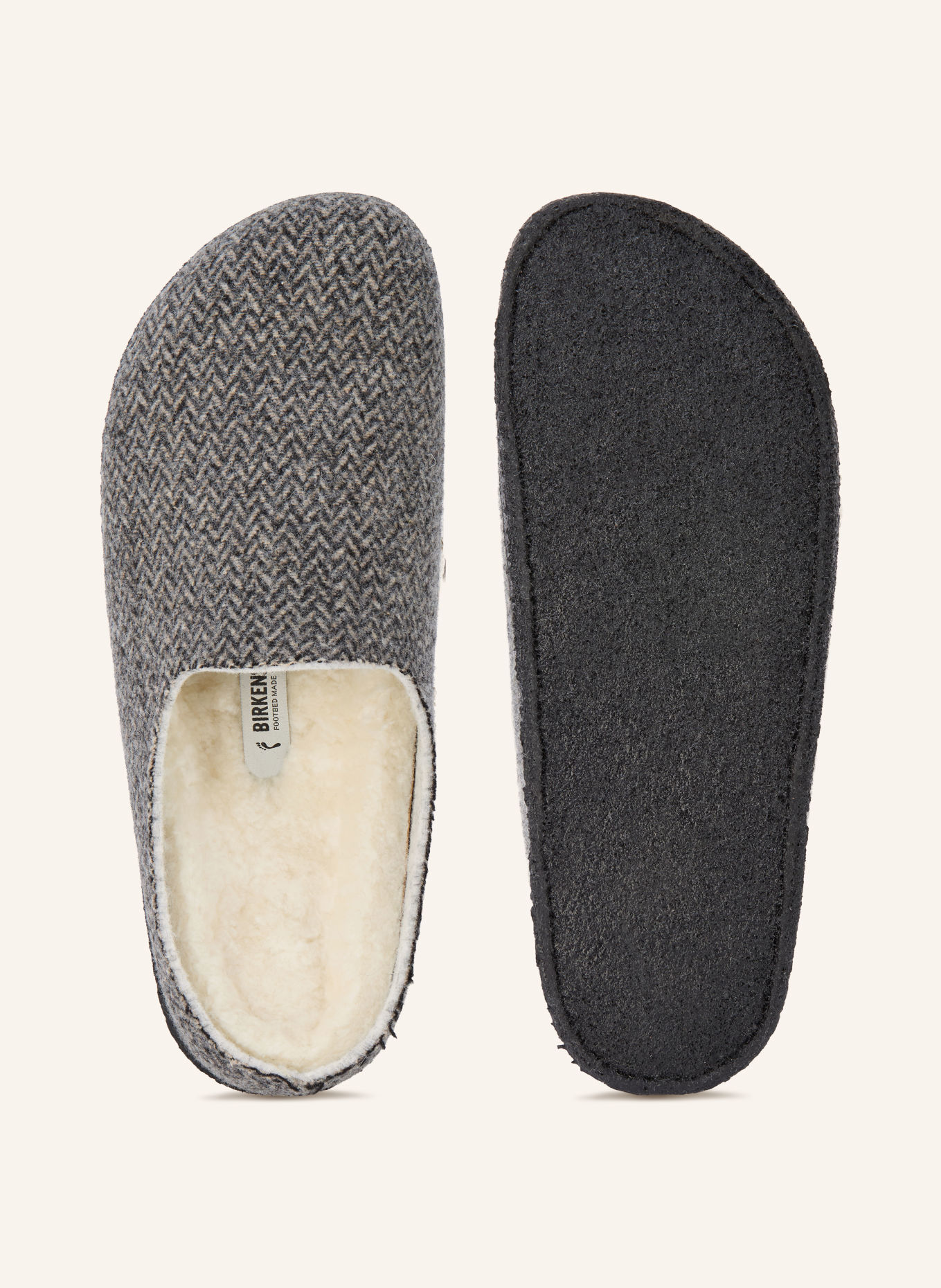 BIRKENSTOCK Kapcie AMSTERDAM: CZIEMNOSZARY / JASNOCZARY