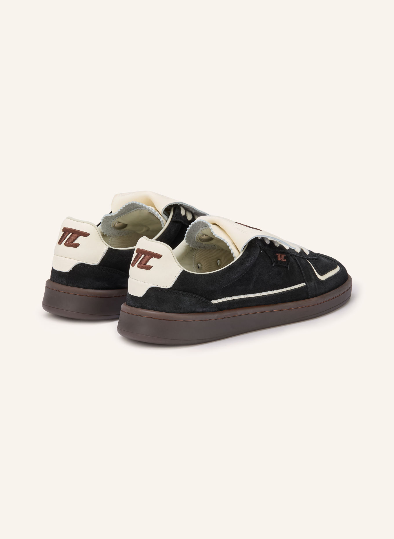 THESING Sneaker BIG BANG: SCHWARZ / DUNKELBRAUN / ECRU