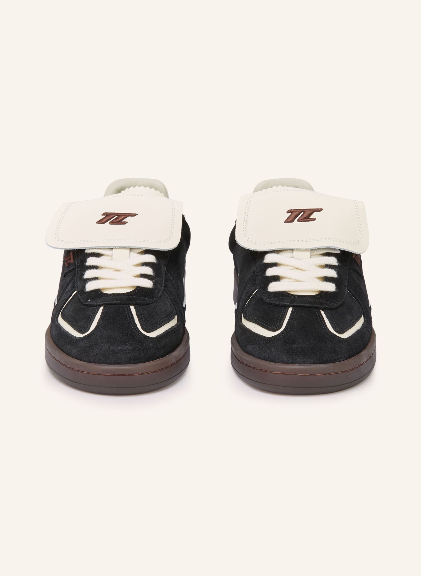 THESING Sneaker BIG BANG: SCHWARZ / DUNKELBRAUN / ECRU