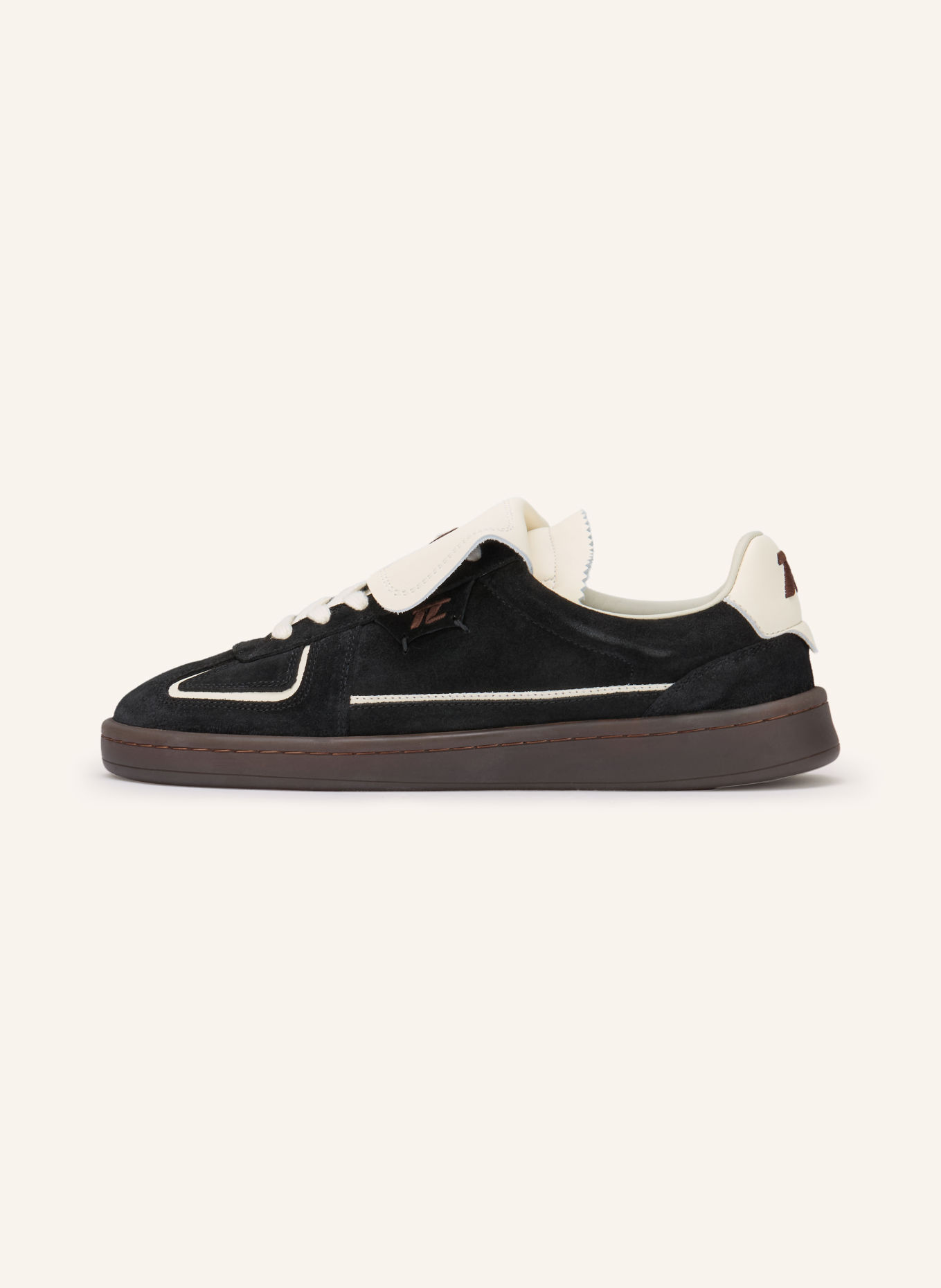 THESING Sneaker BIG BANG: SCHWARZ / DUNKELBRAUN / ECRU