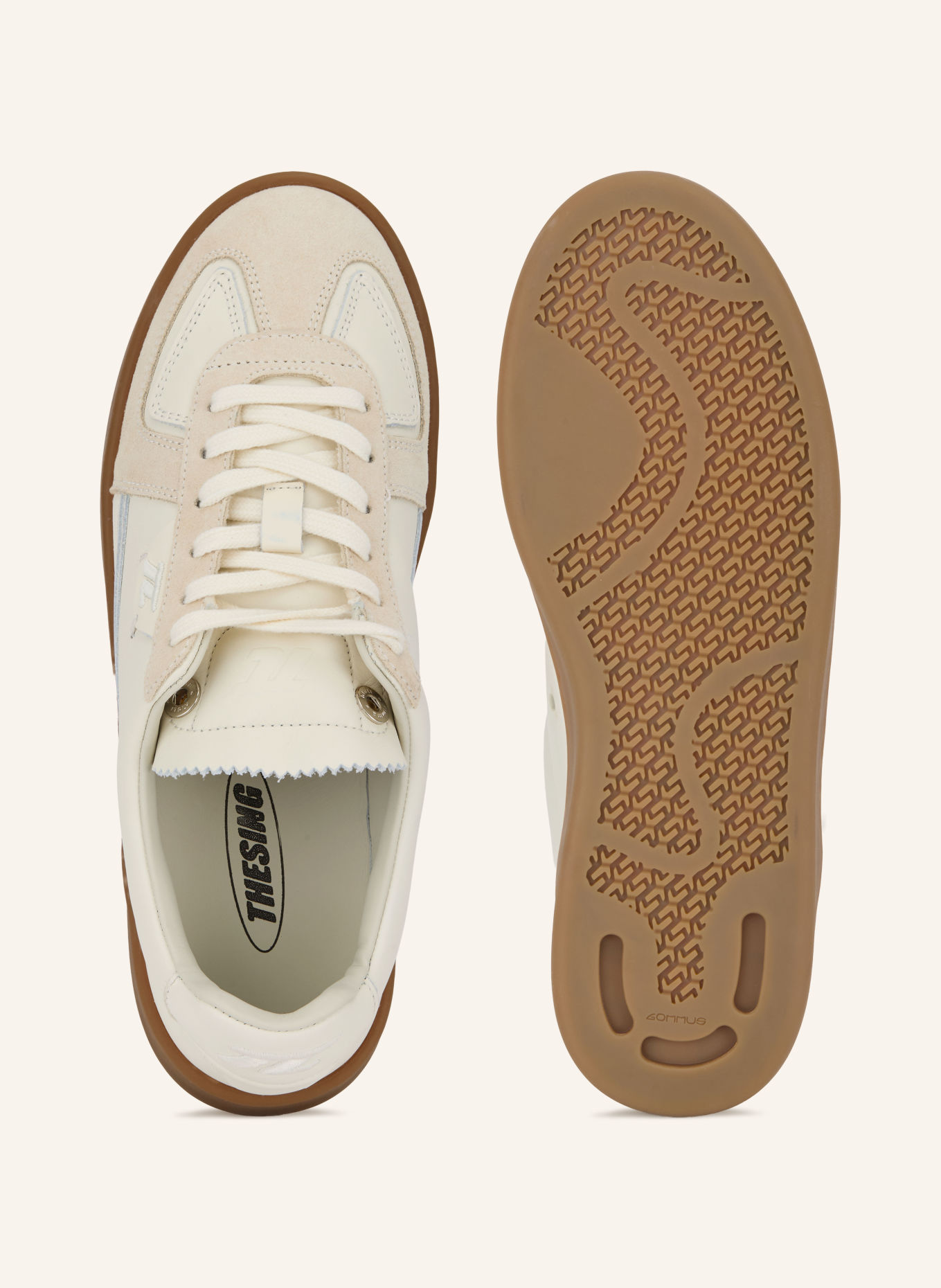 THESING Sneaker BIG BANG: ZWART / MARRON FONCÉ / ECRU