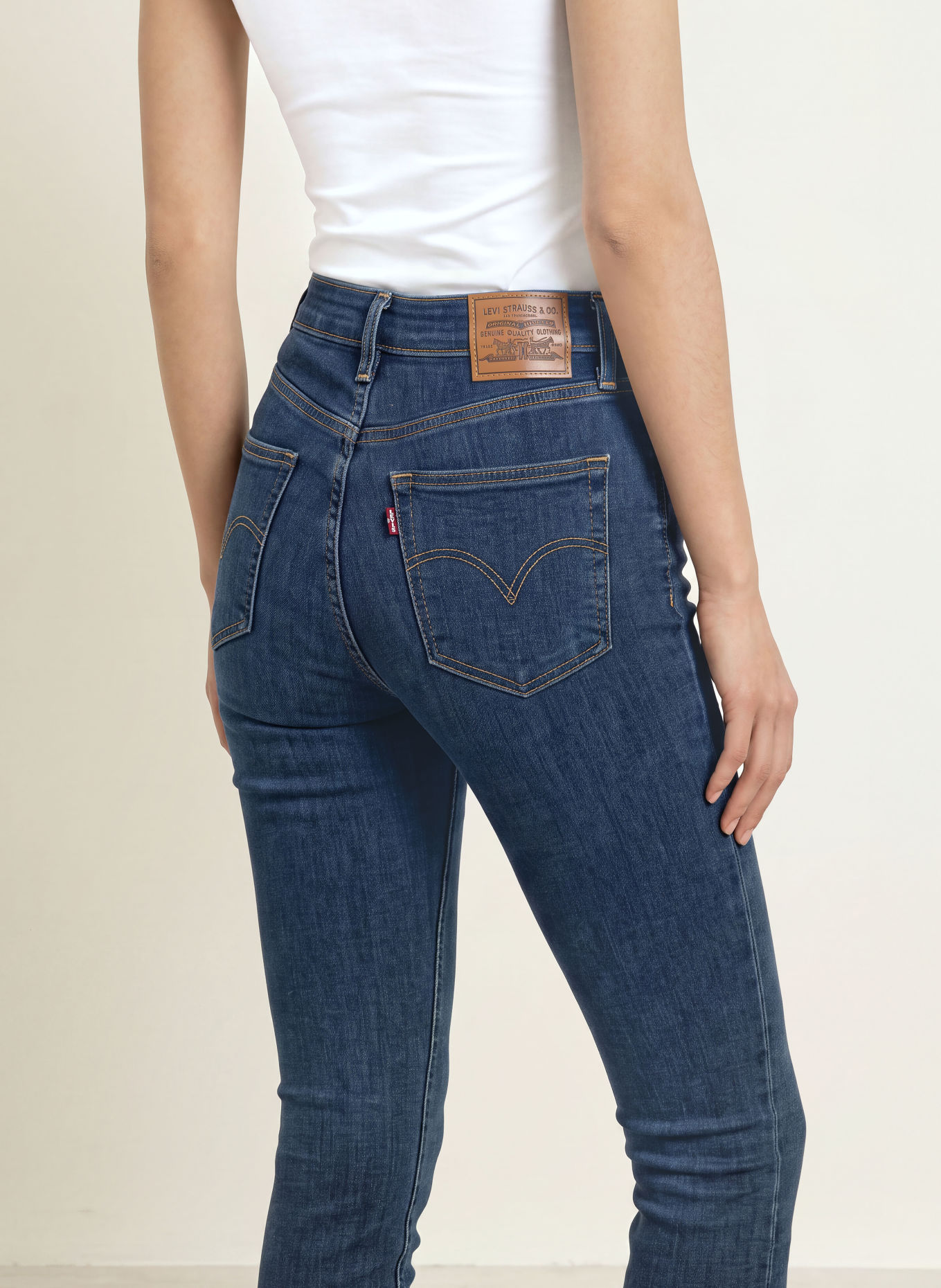 Levi's® Skinny Jeans 721 HIGH RISE SKINNY: 65 Dark Indigo - Worn In