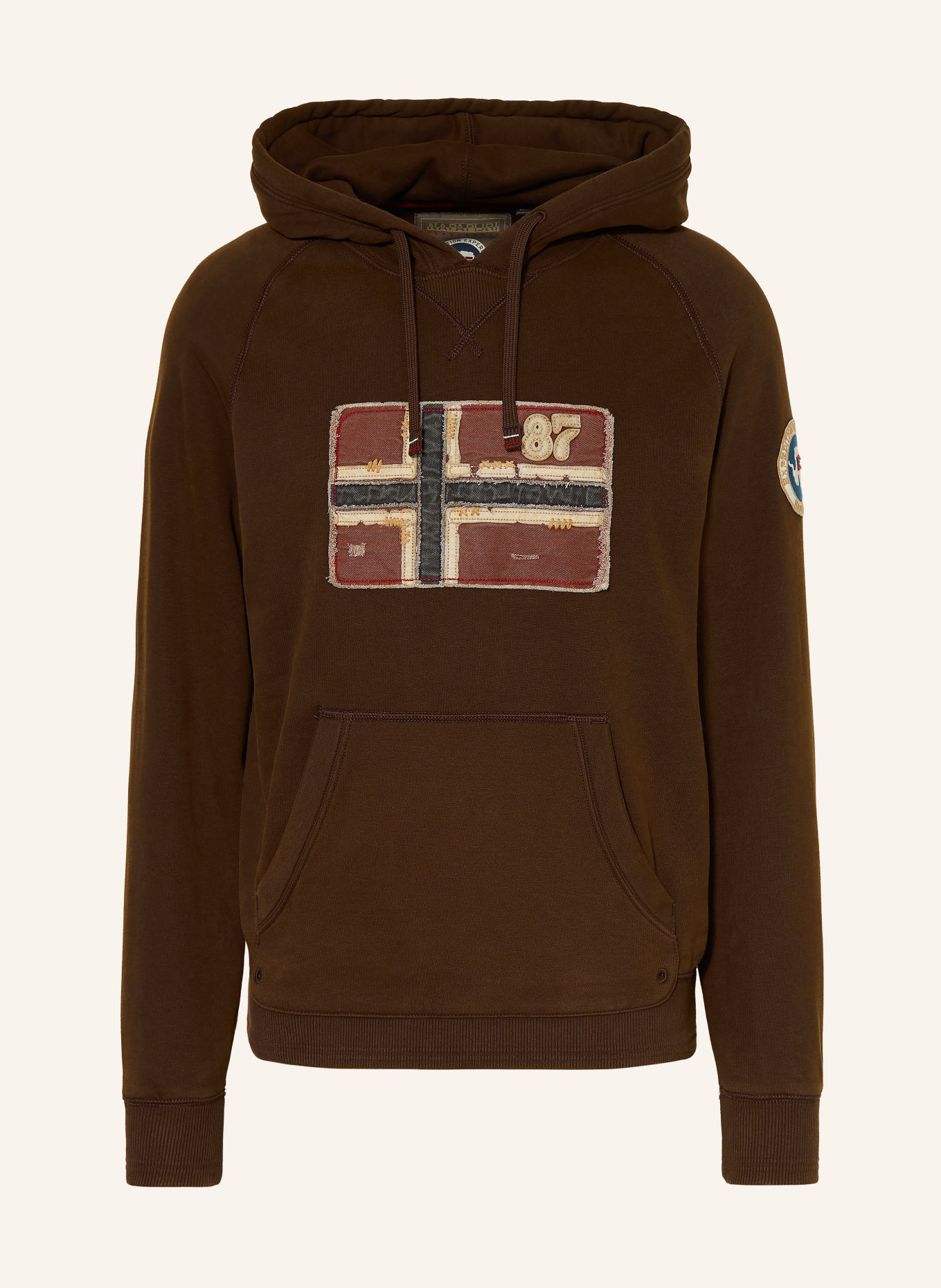 NAPAPIJRI Hoodie B-ARCHIVE: MARRON FONCÉ