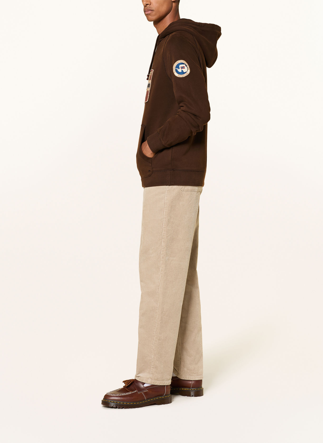 NAPAPIJRI Hoodie B-ARCHIVE: MARRON FONCÉ