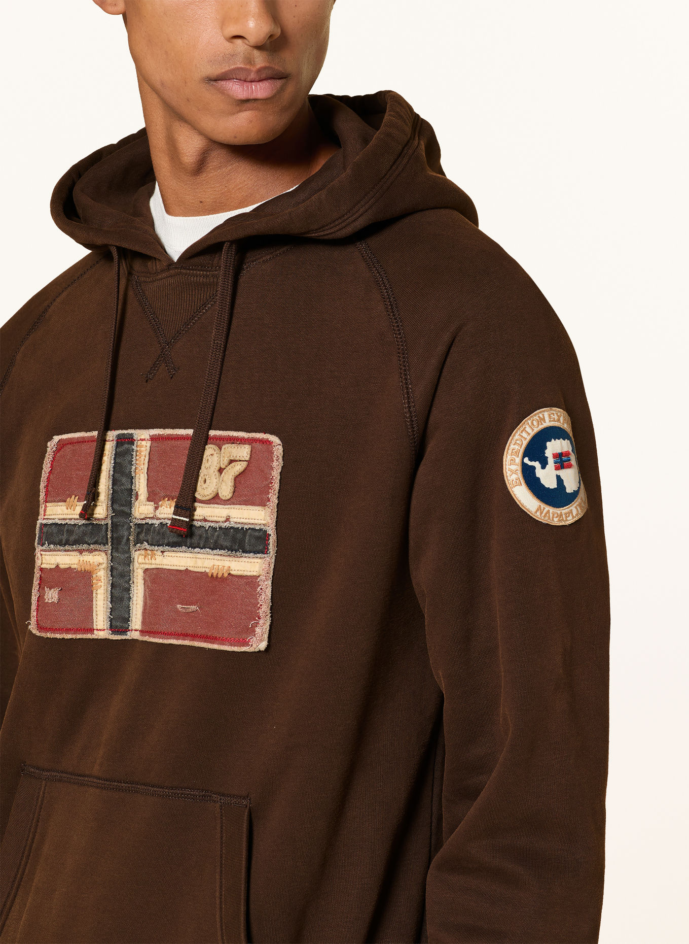NAPAPIJRI Hoodie B-ARCHIVE: MARRON FONCÉ