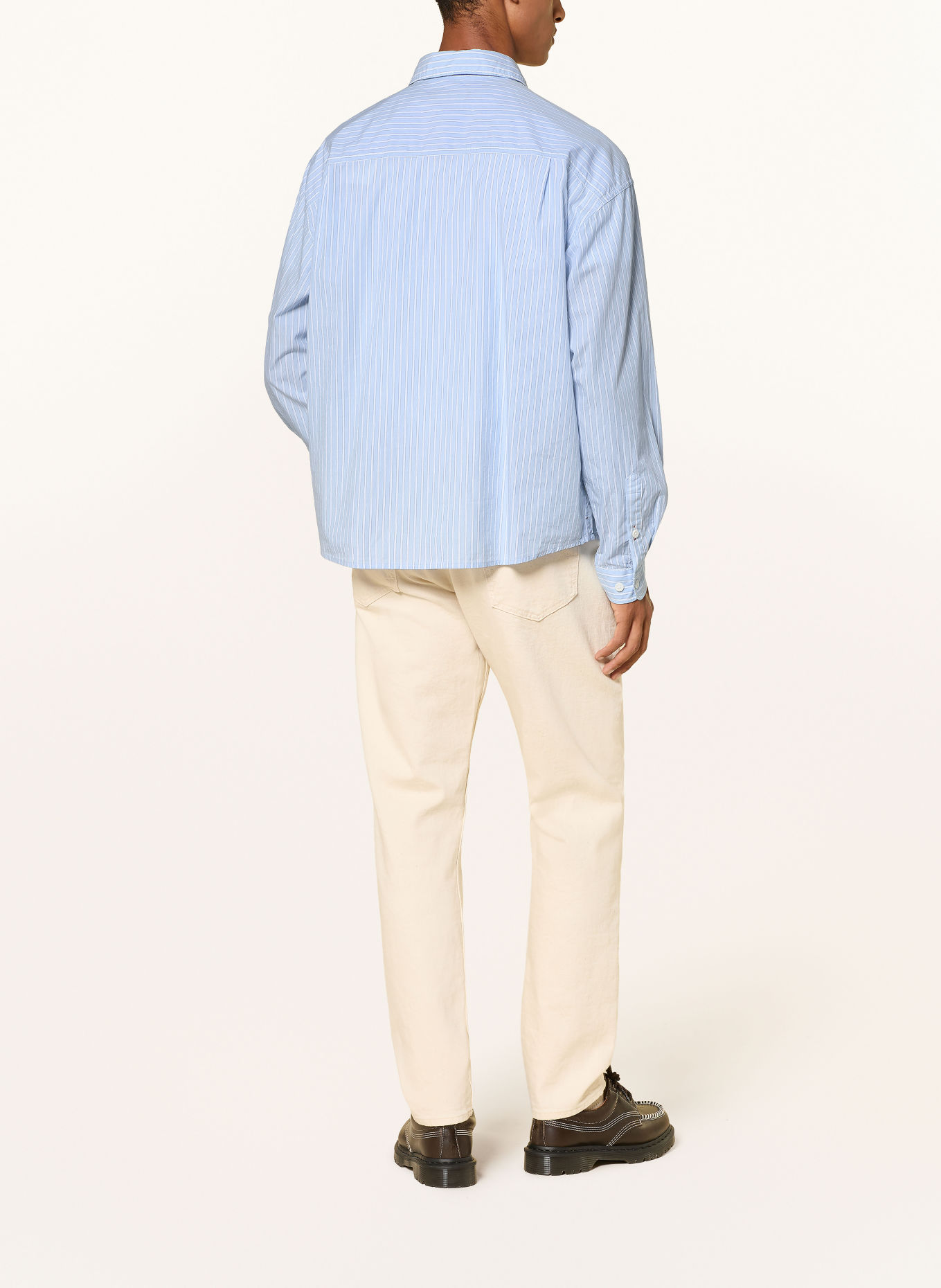 NAPAPIJRI Hemd G-EOS Oversized Fit: HELLBLAU / BLAU / WEISS
