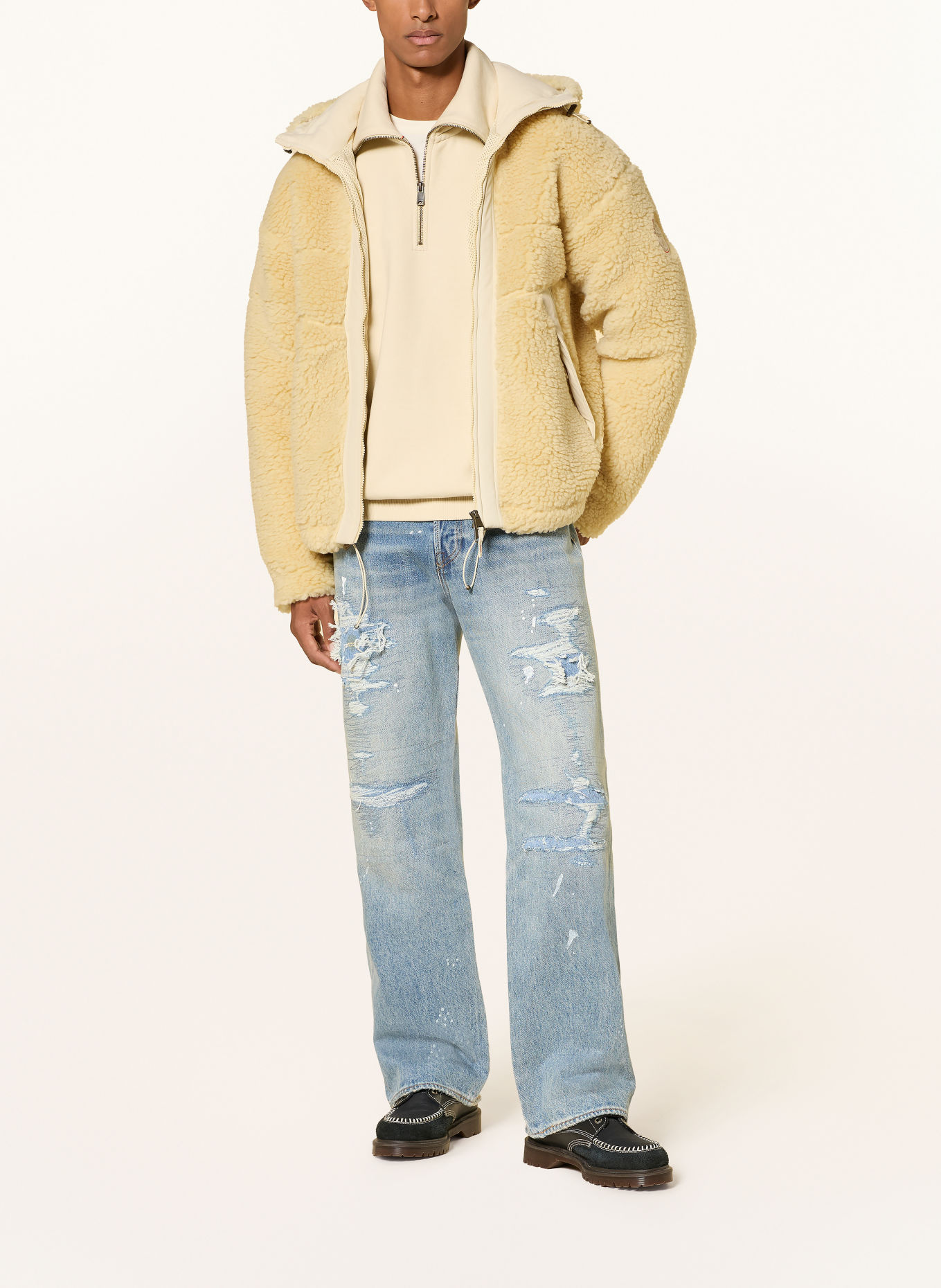 NAPAPIJRI Teddyfell-Jacke: HELLGELB
