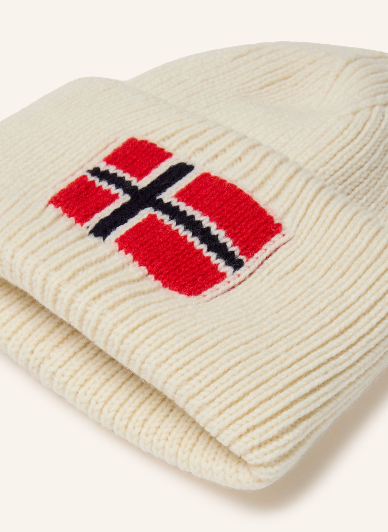 NAPAPIJRI Hat F-EVEI 1: CREAM / RED / DARK BLUE